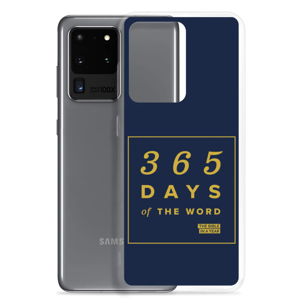 365 Days of the Word Bible in a Year Samsung Phone Case - Navy - Image 12