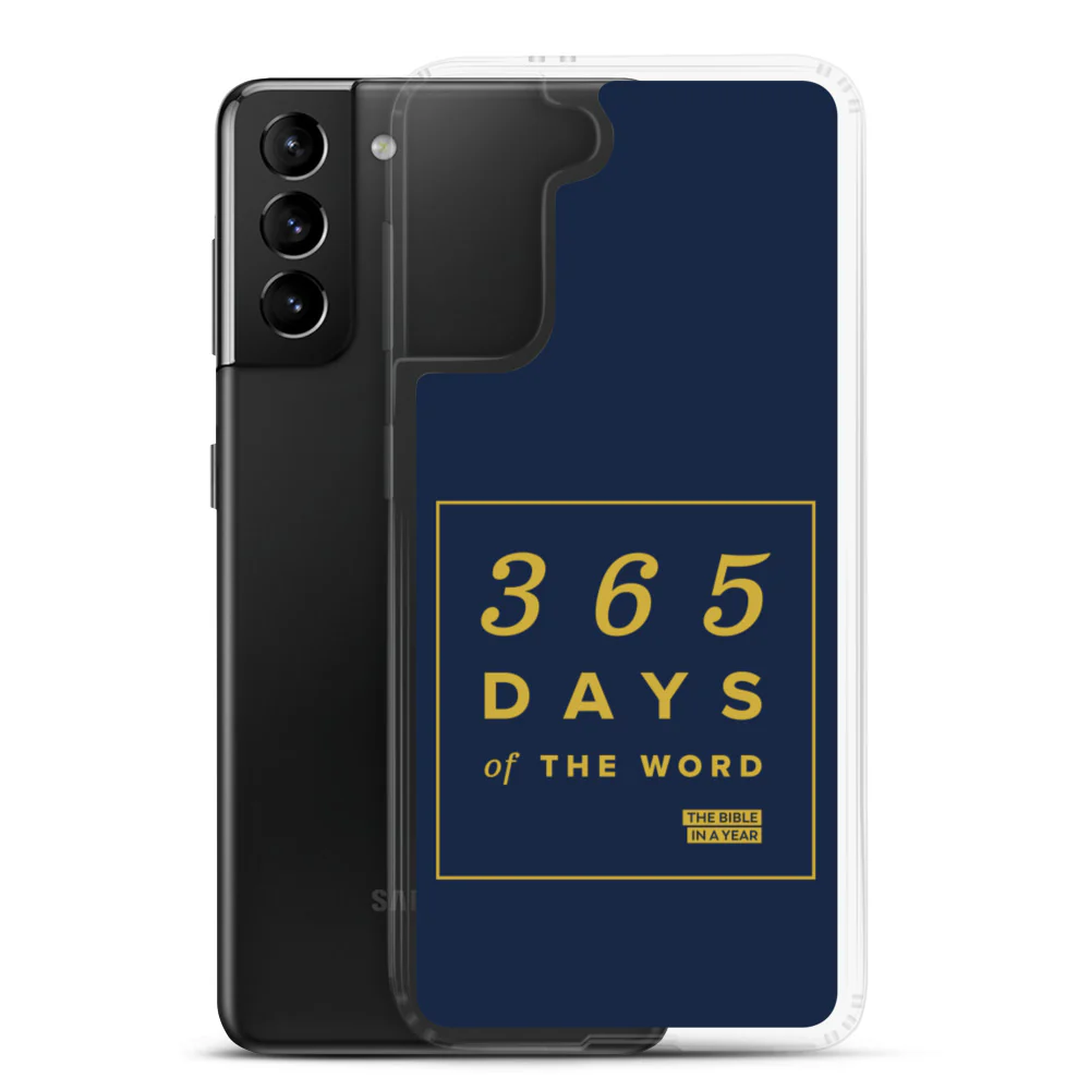 365 Days of the Word Bible in a Year Samsung Phone Case - Navy - Image 16