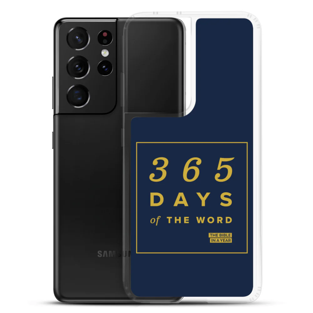 365 Days of the Word Bible in a Year Samsung Phone Case - Navy - Image 18