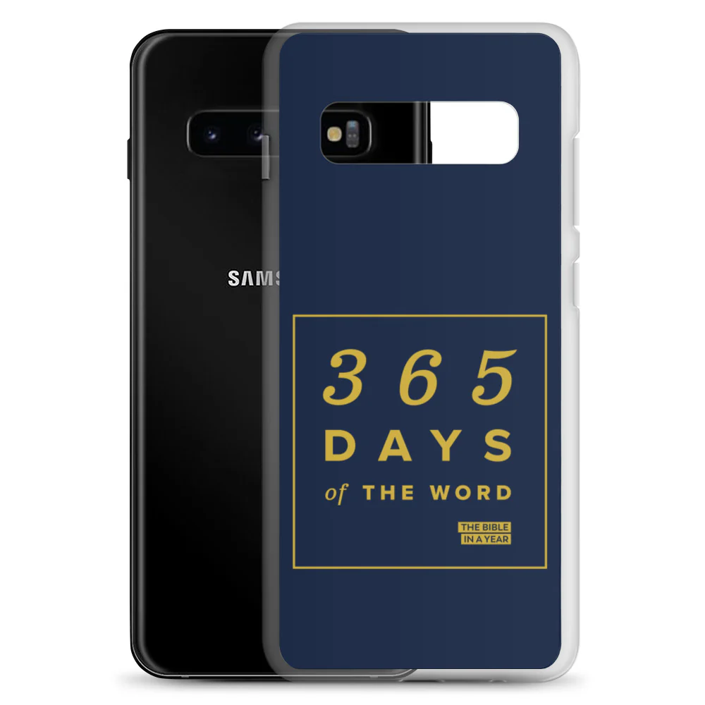 365 Days of the Word Bible in a Year Samsung Phone Case - Navy - Image 4