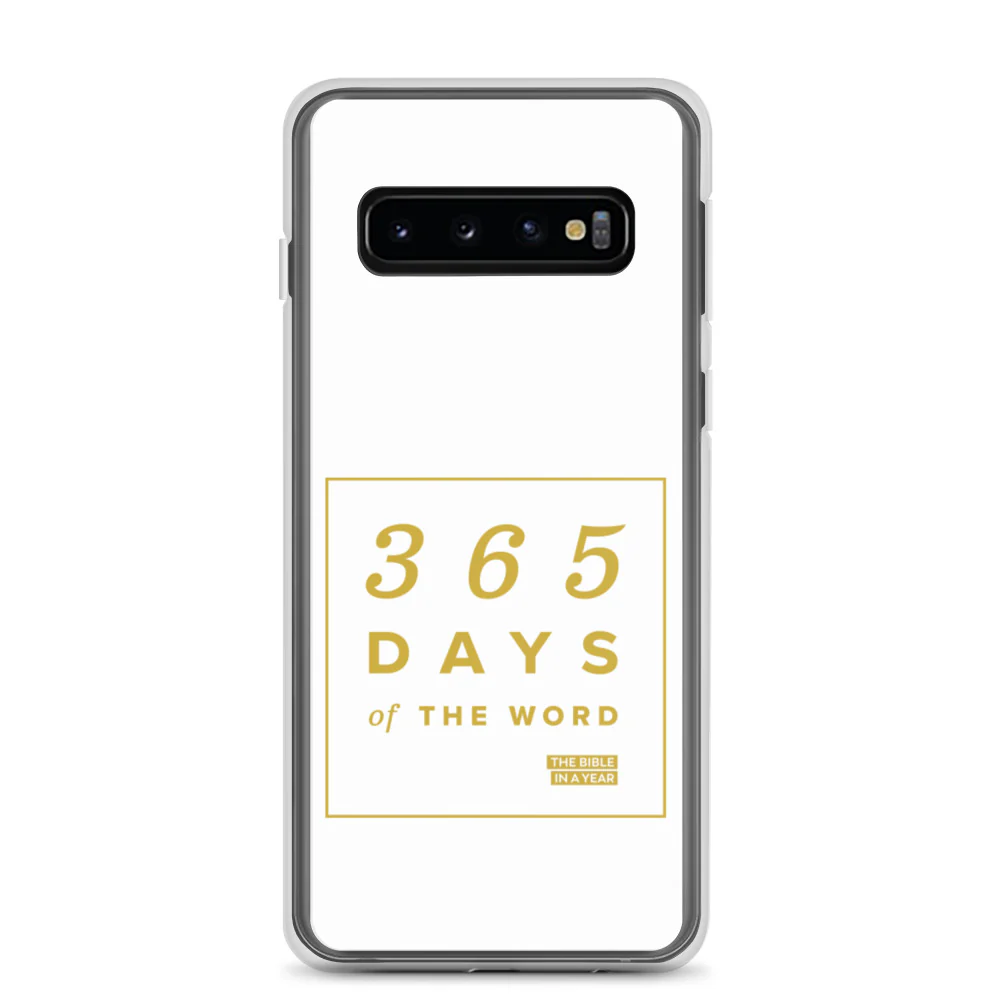 365 Days of the Word Bible in a Year Samsung Phone Case - Navy