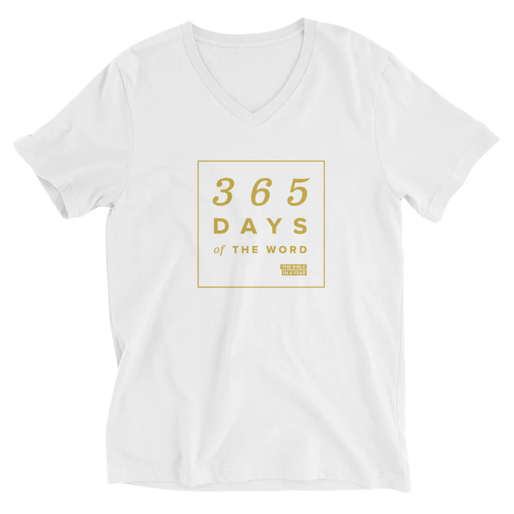 "365 Days of the Word" / Bible in a Year V-Neck T-Shirt - Image 12