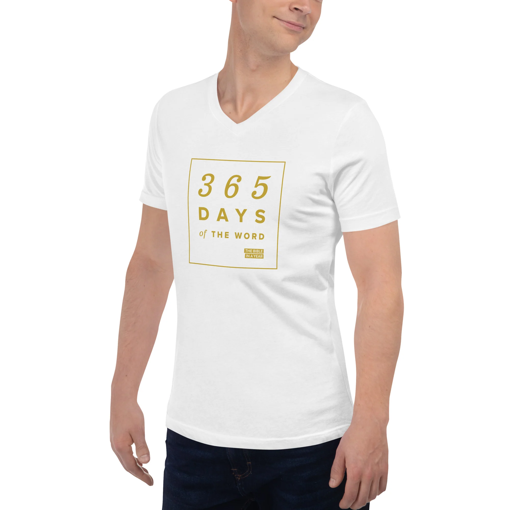 "365 Days of the Word" / Bible in a Year V-Neck T-Shirt - Image 3