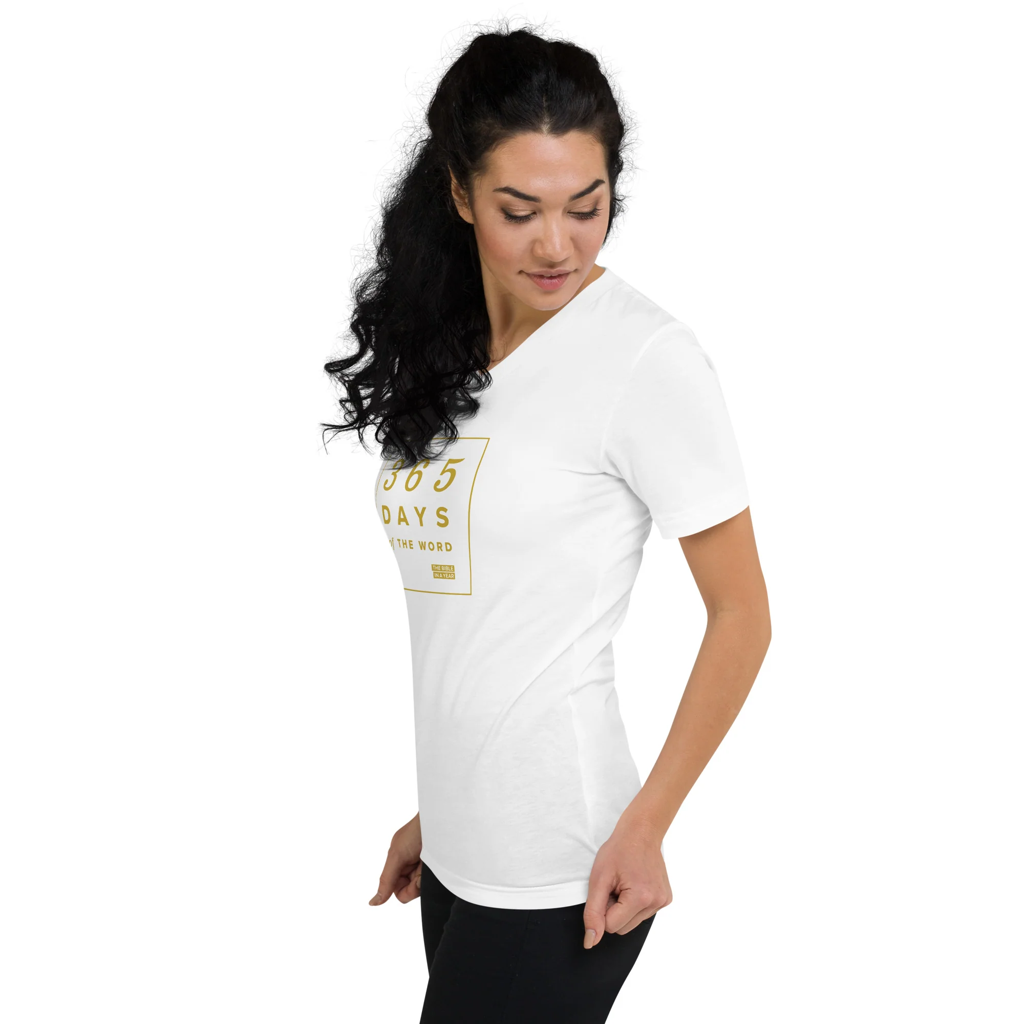 "365 Days of the Word" / Bible in a Year V-Neck T-Shirt - Image 4