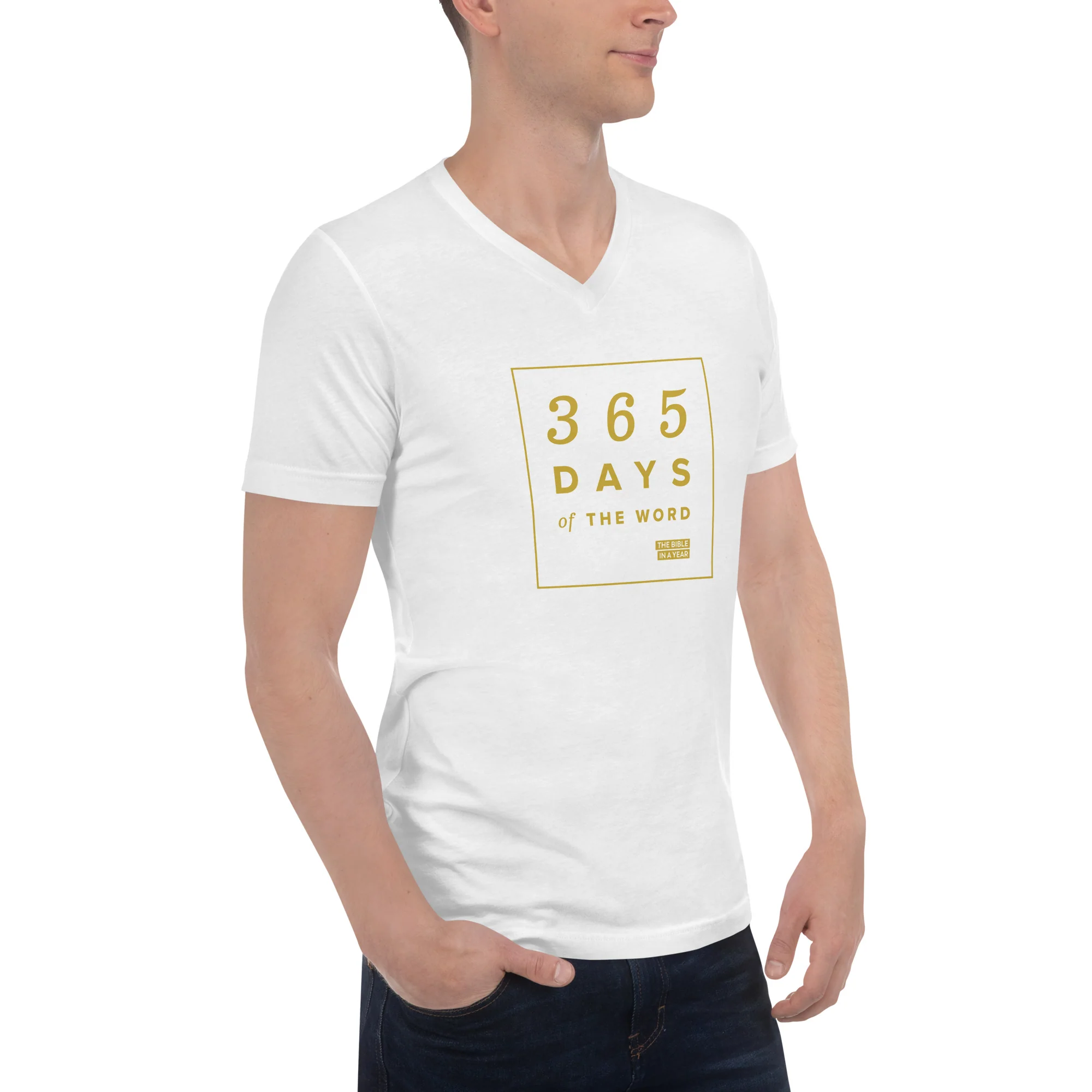 "365 Days of the Word" / Bible in a Year V-Neck T-Shirt - Image 5