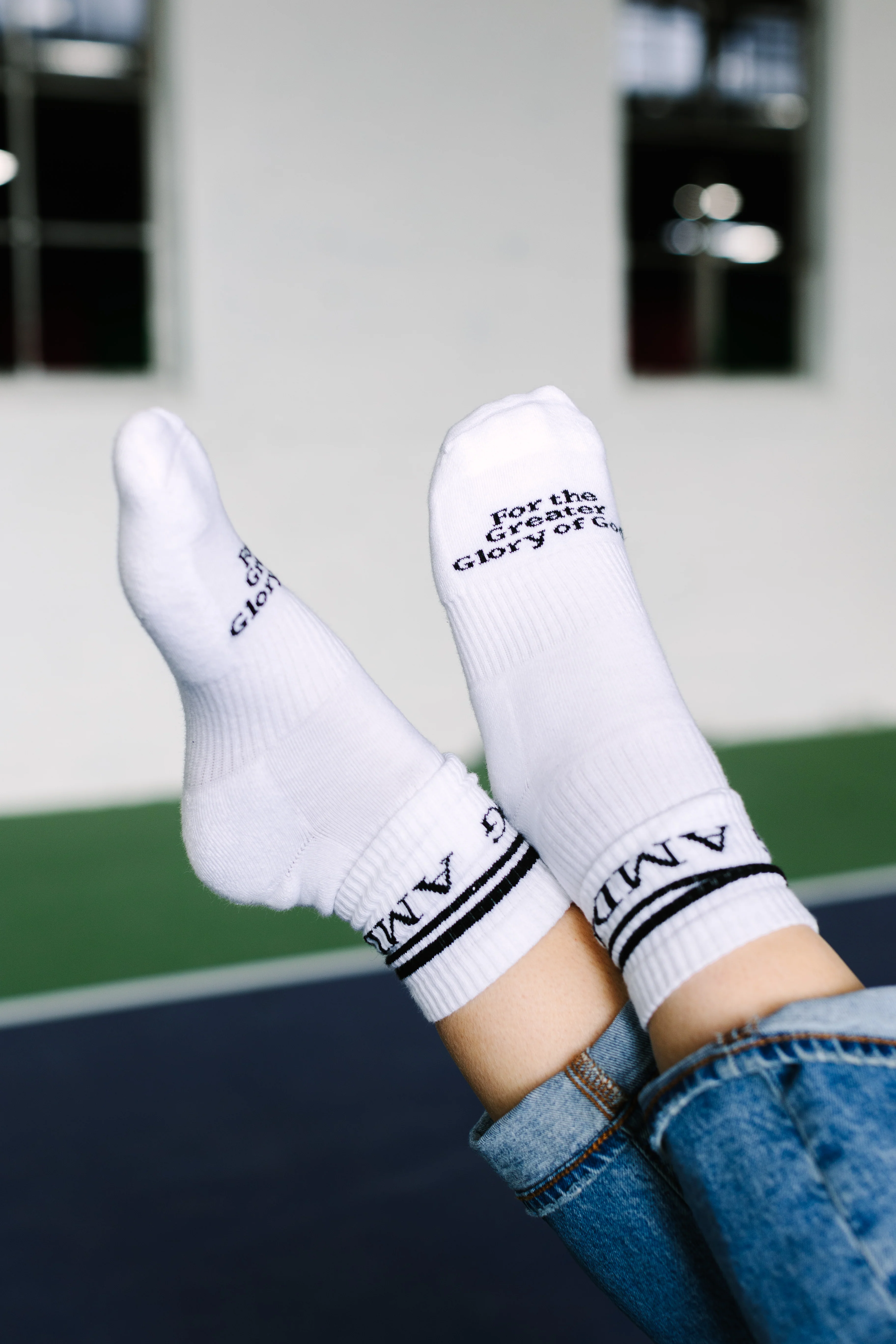 "AMDG" / Crew Socks - Image 4