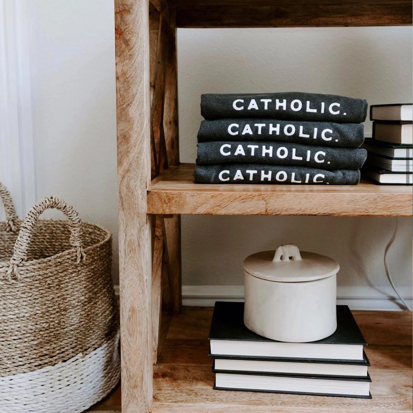 "Catholic." / T-Shirt - Image 3