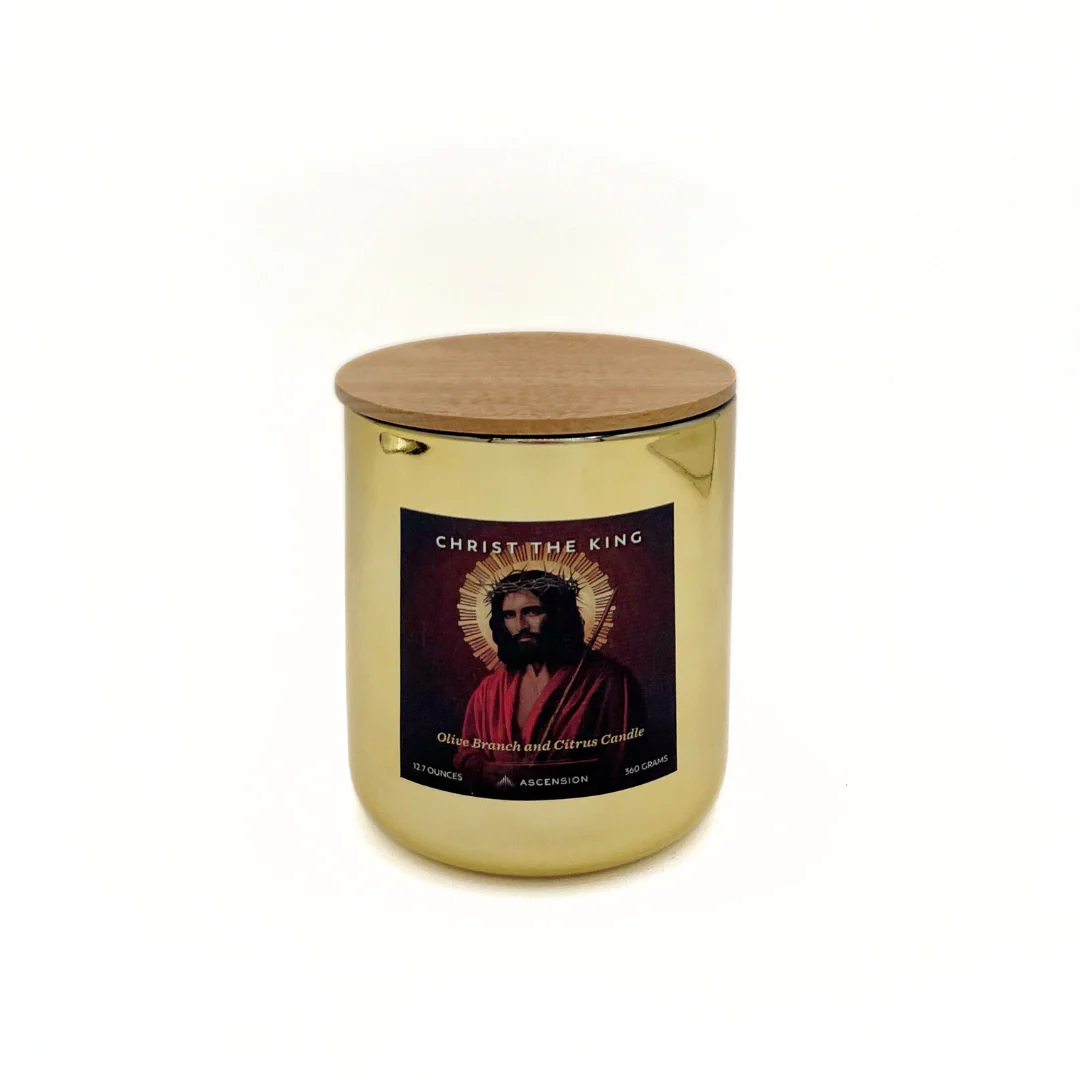 "Olive Branch and Citrus" / Christ the King Candle - Image 4