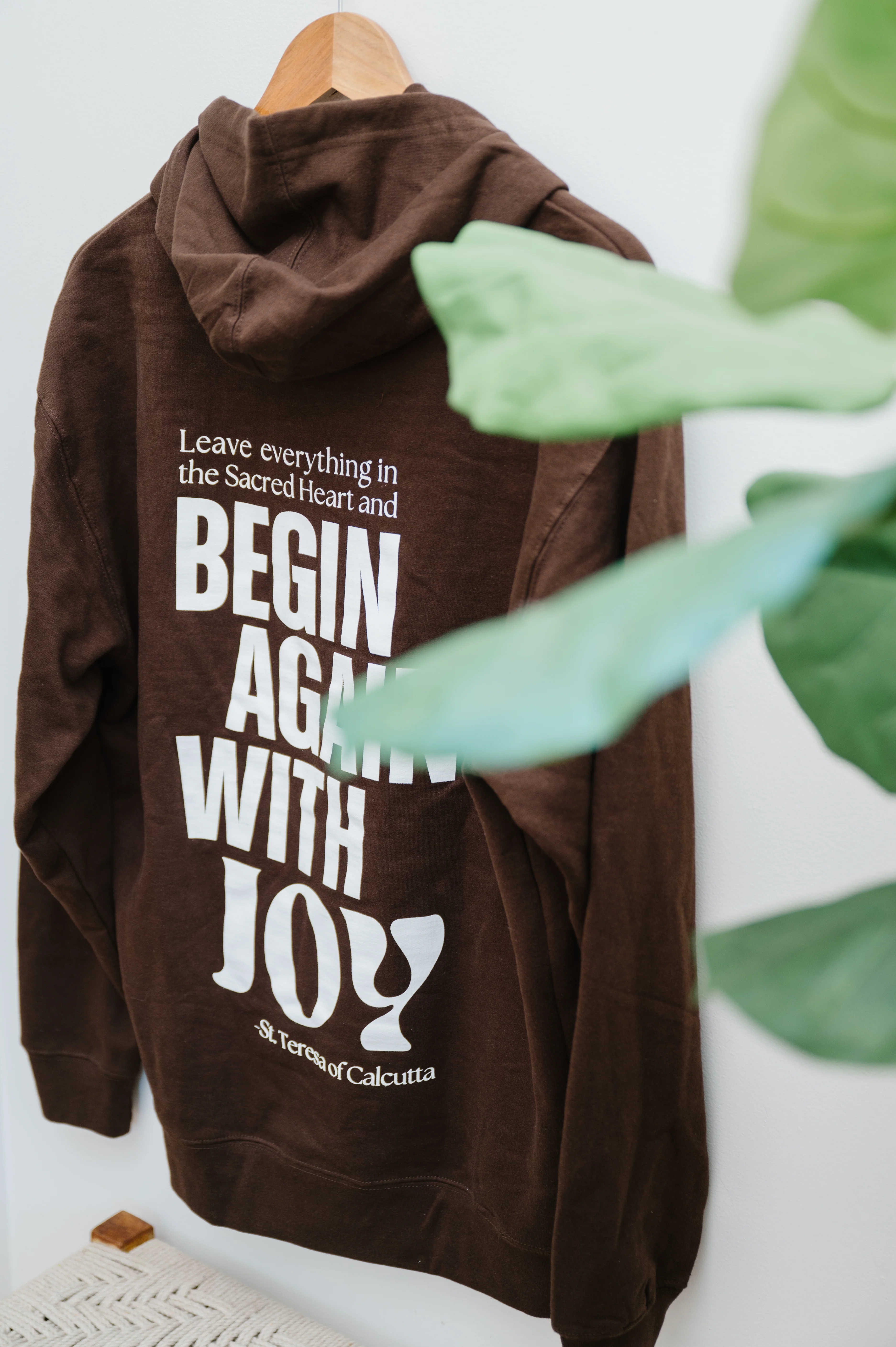 "Do Not Let the Past Disturb You" / St. Teresa of Calcutta Hoodie - Image 8