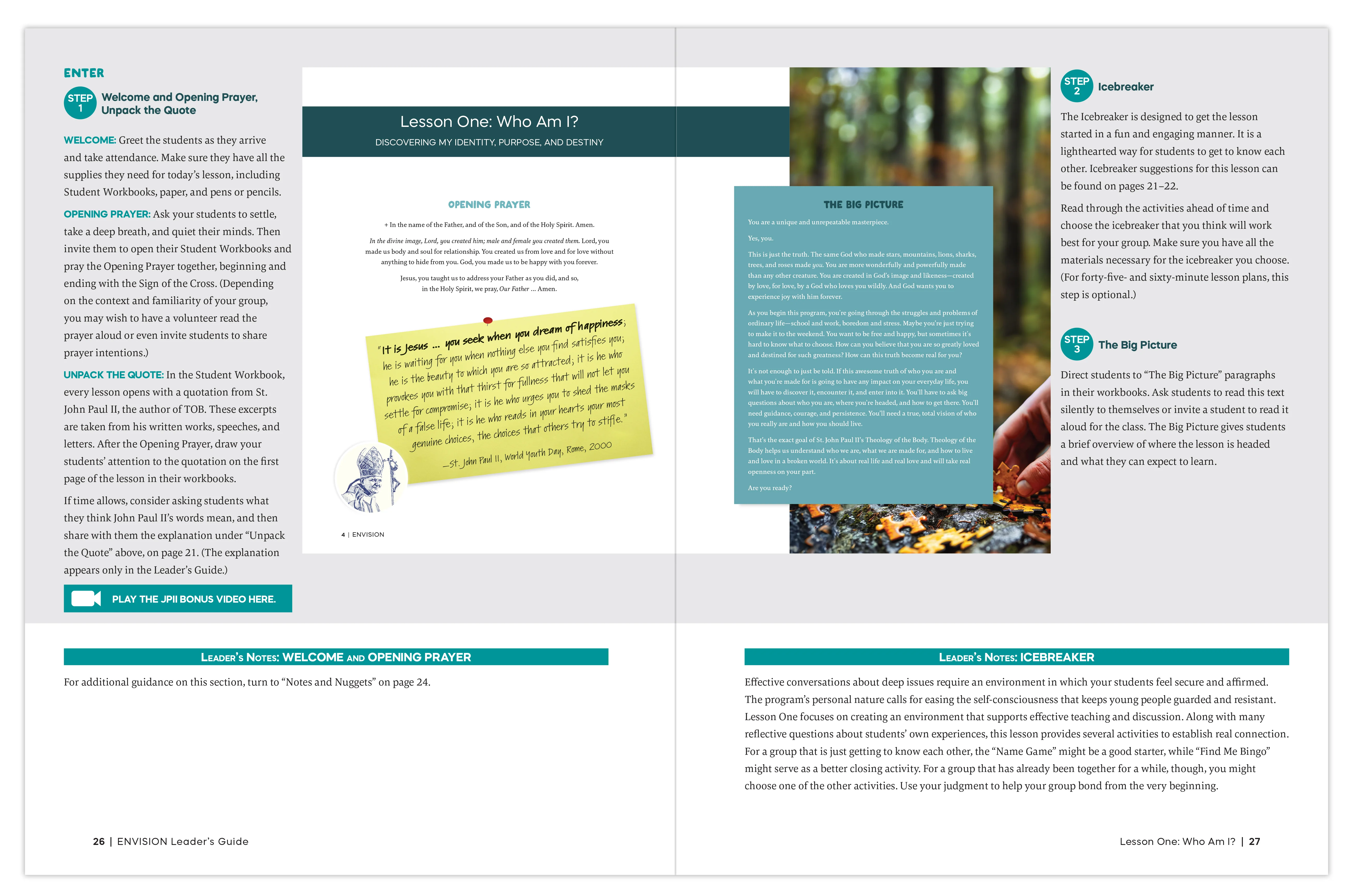 Envision: Theology of the Body for Middle School, Starter Pack (Includes Online Leader's Access) Bundle - Image 7