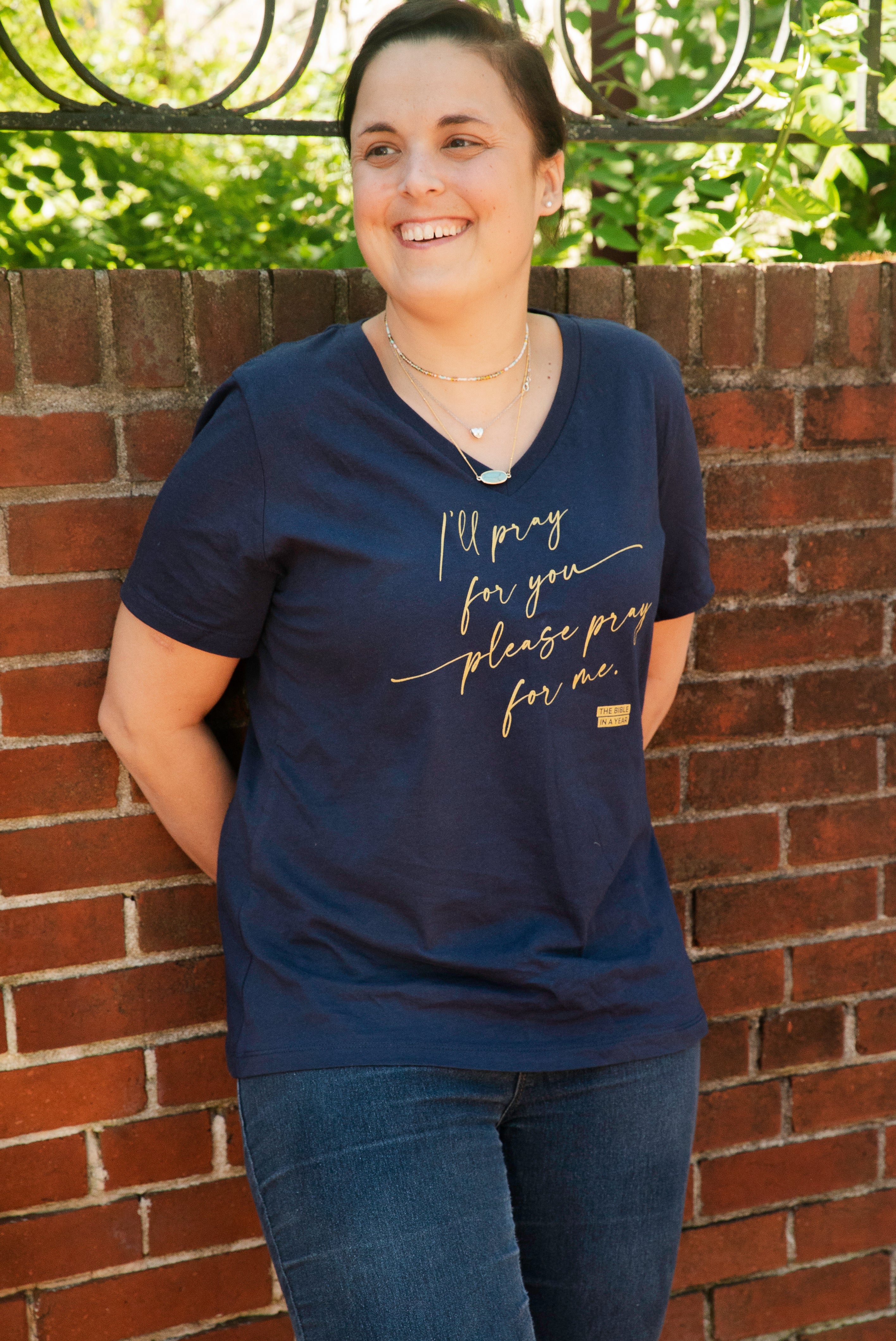 Evangelization (Pray for Me) Women's V-Neck Shirt - Image 6