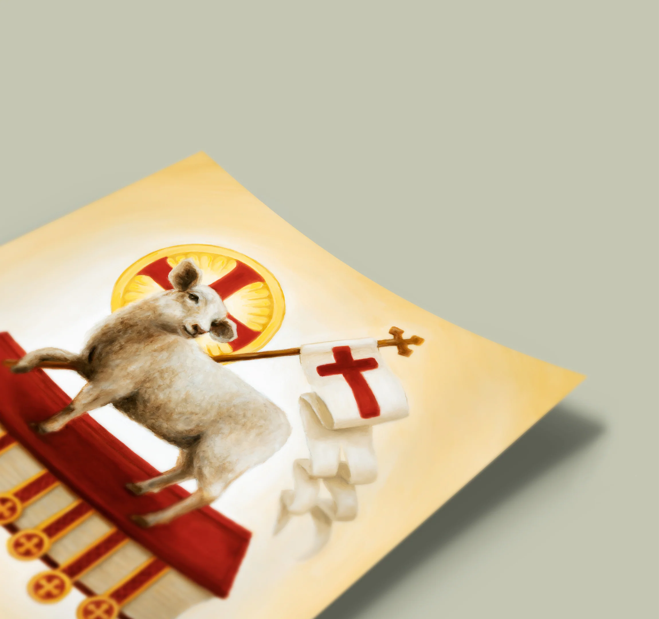 Fine Art Print - Agnus Dei The Lamb of God (12x12) - Image 2