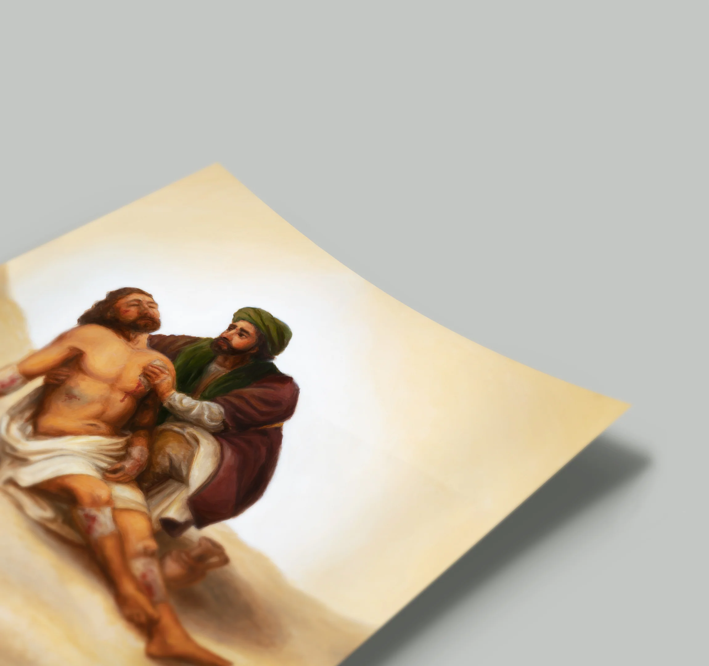 Fine Art Print - The Good Samaritan (12x12) - Image 2