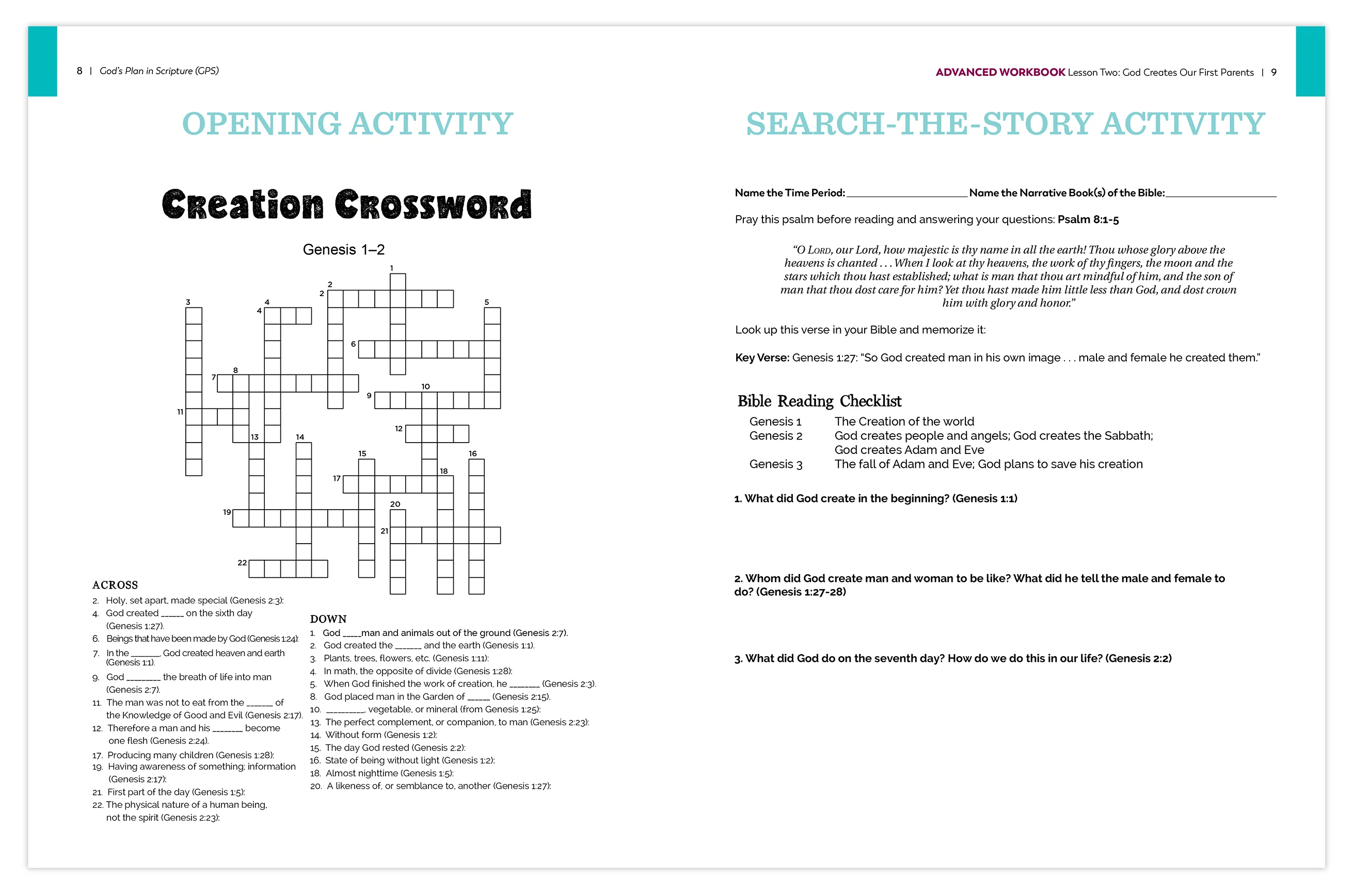 God's Plan in Scripture (GPS) Advanced Workbook - Image 4