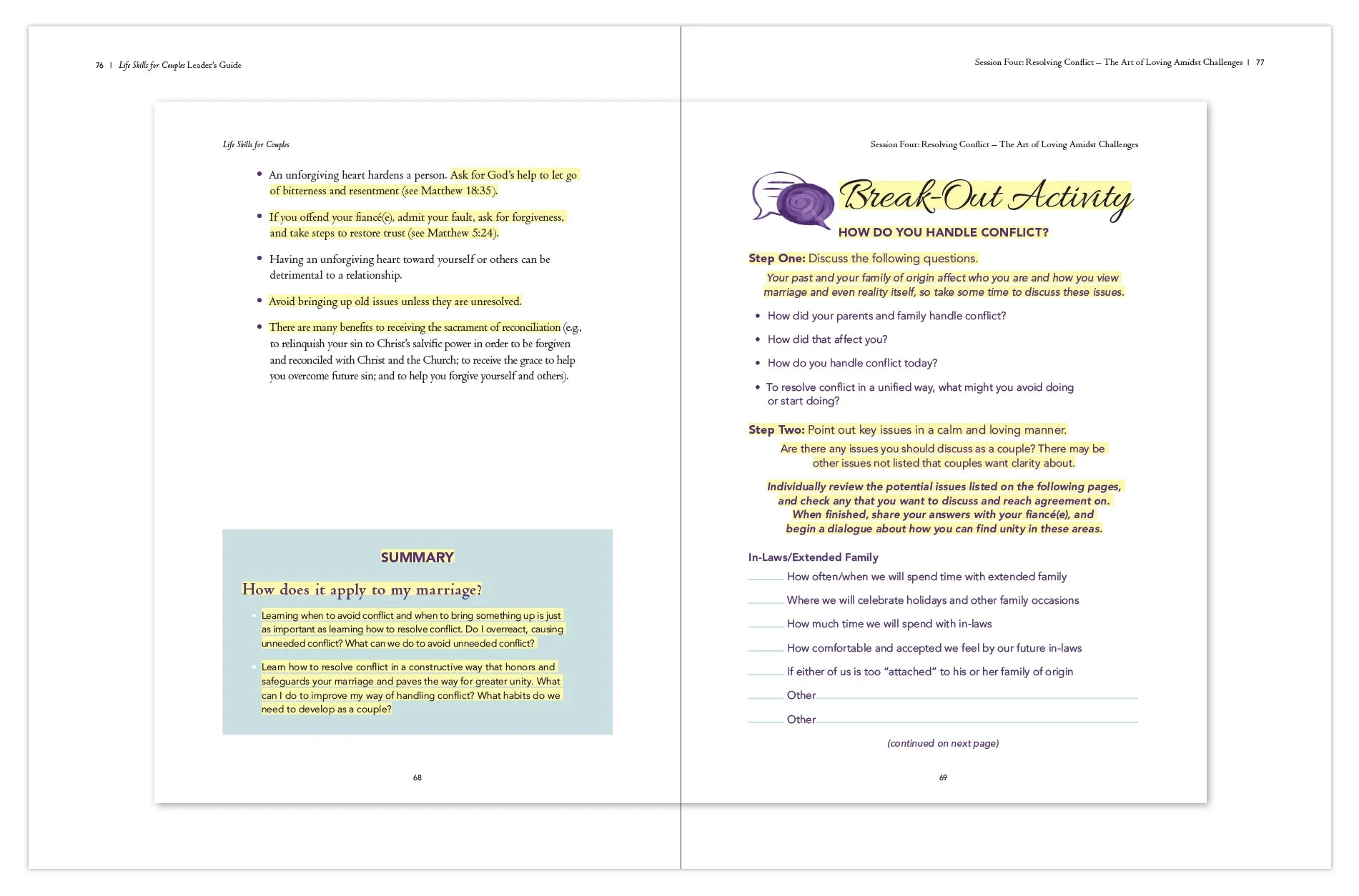 Life Skills for Couples, Leader's Guide - Image 4