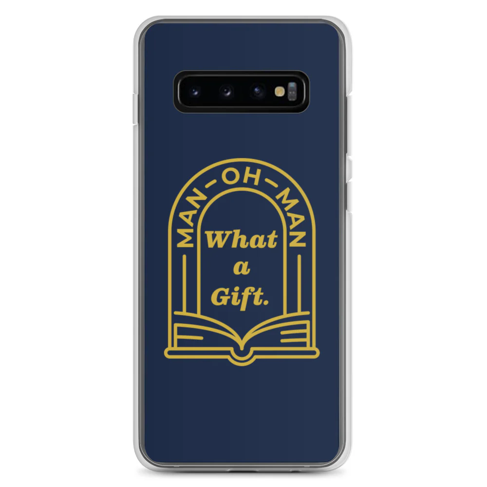 Man-oh-Man Bible in a Year Samsung Phone Case - Navy - Image 3
