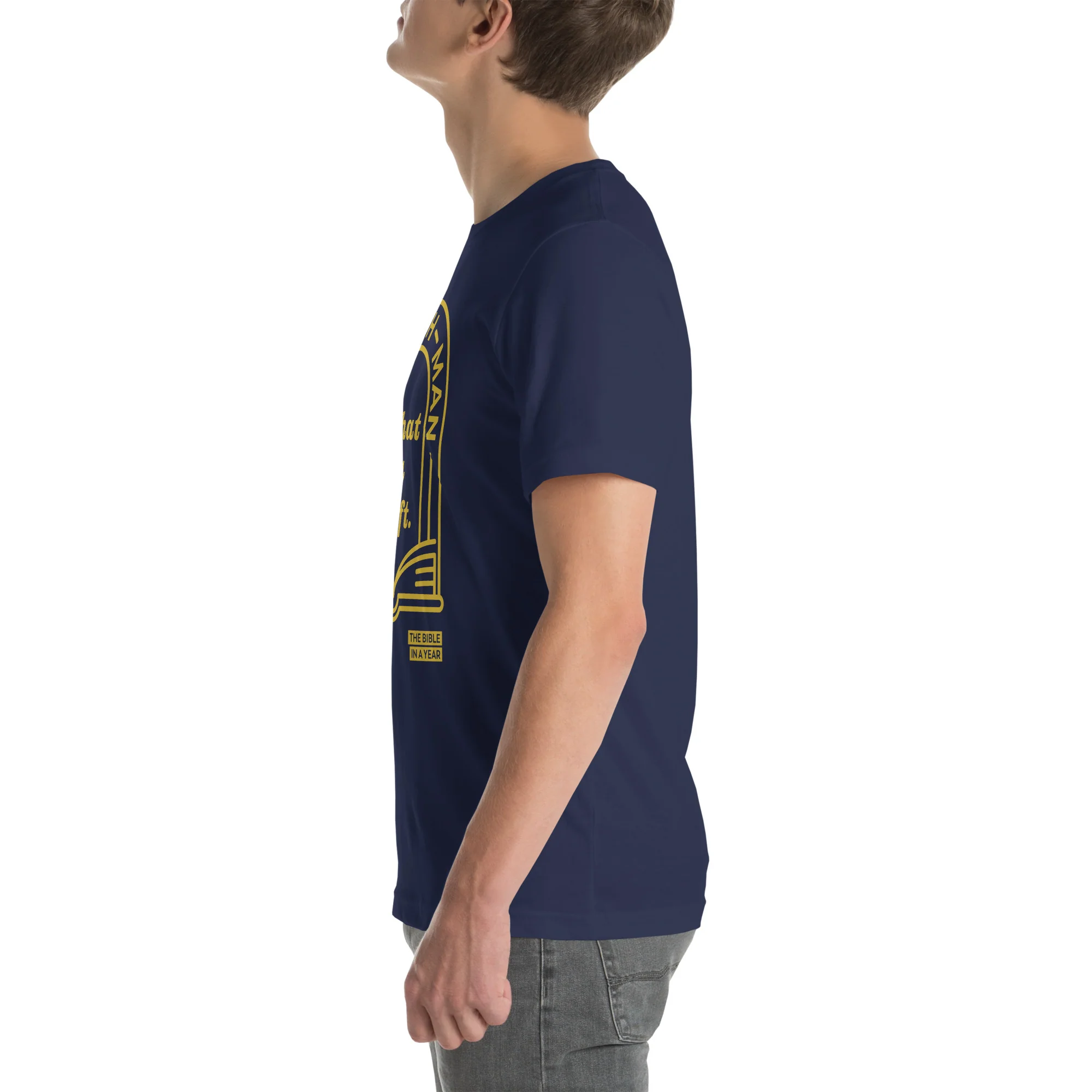 "Man Oh Man" / Bible in a Year Crew T-Shirt - Image 14