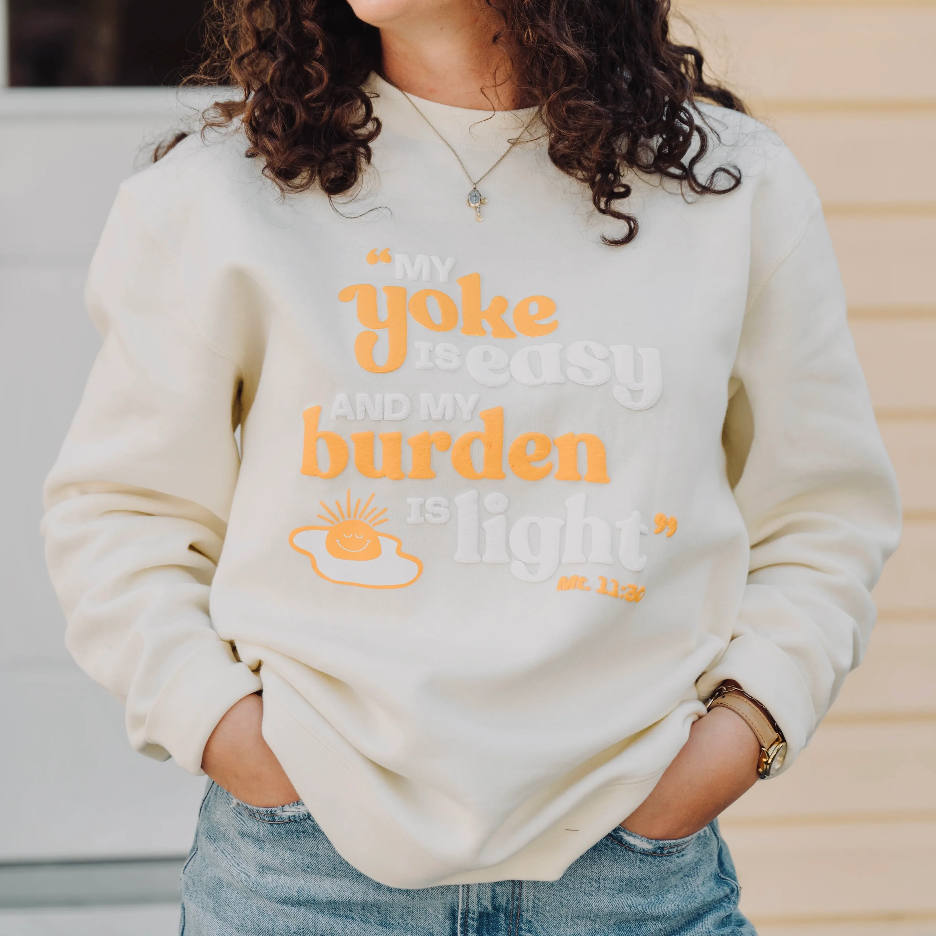 "My Yoke is Easy" / Crewneck Sweatshirt