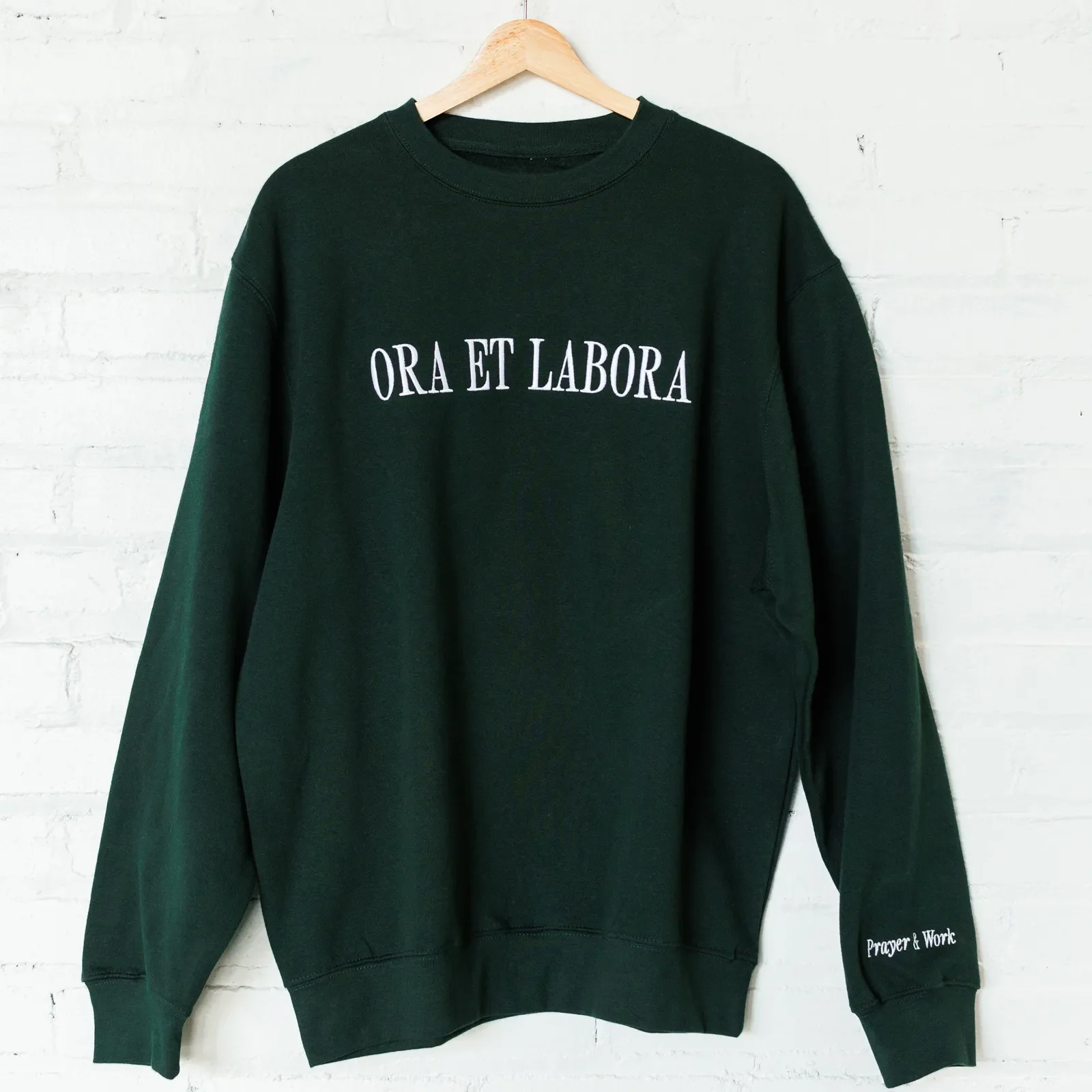 "Ora et Labora" / St. Benedict Crewneck - Image 2