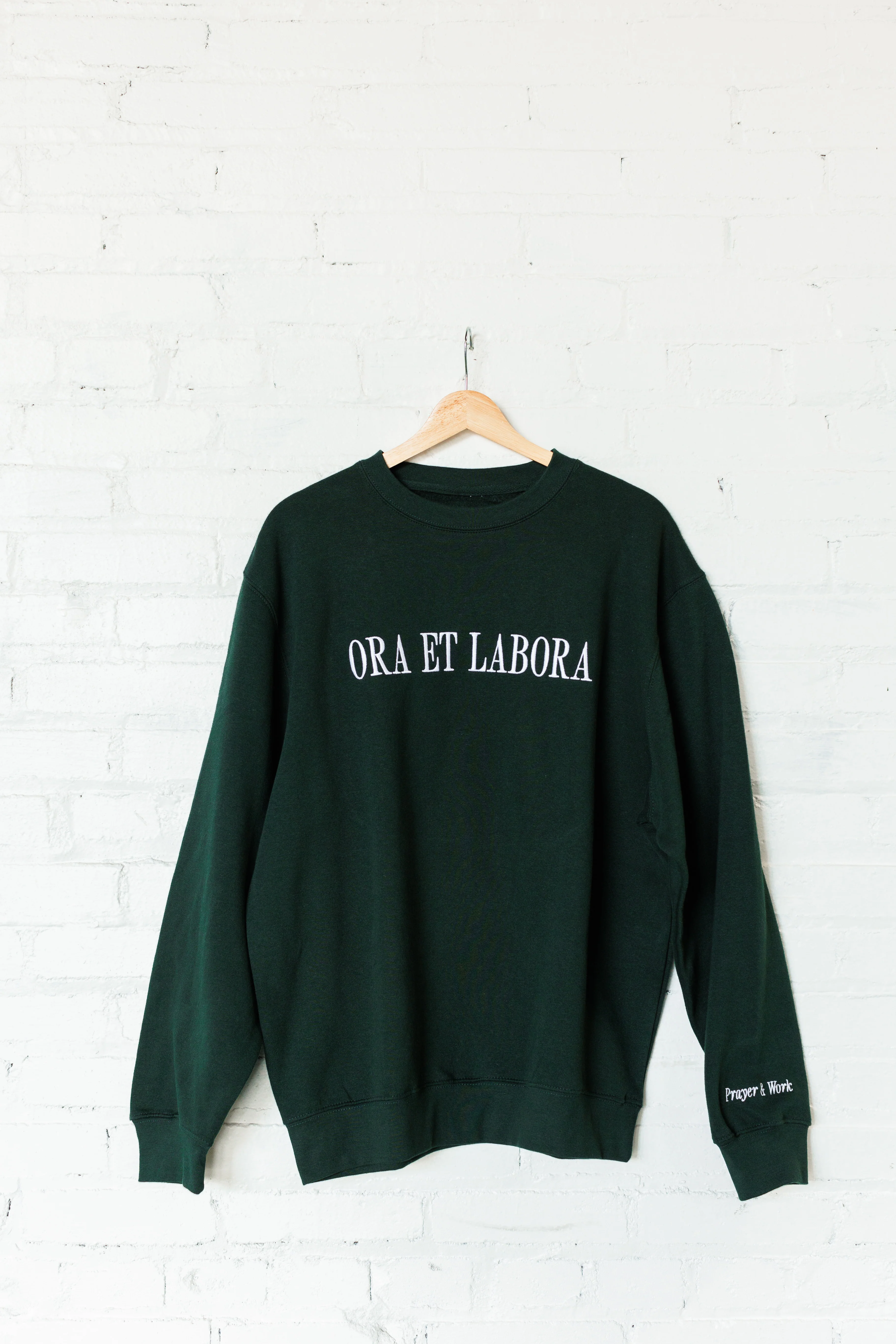 "Ora et Labora" / St. Benedict Crewneck - Image 3