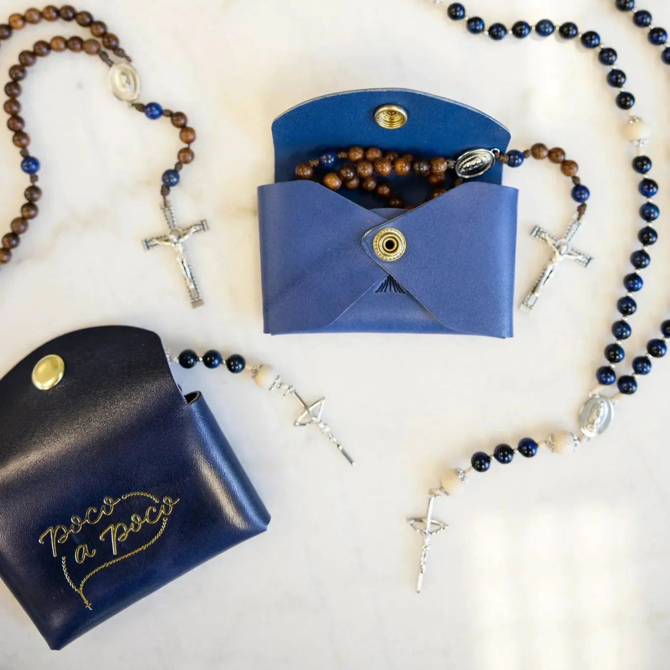 Poco a Poco Premium Leather Rosary Pouch - Image 5