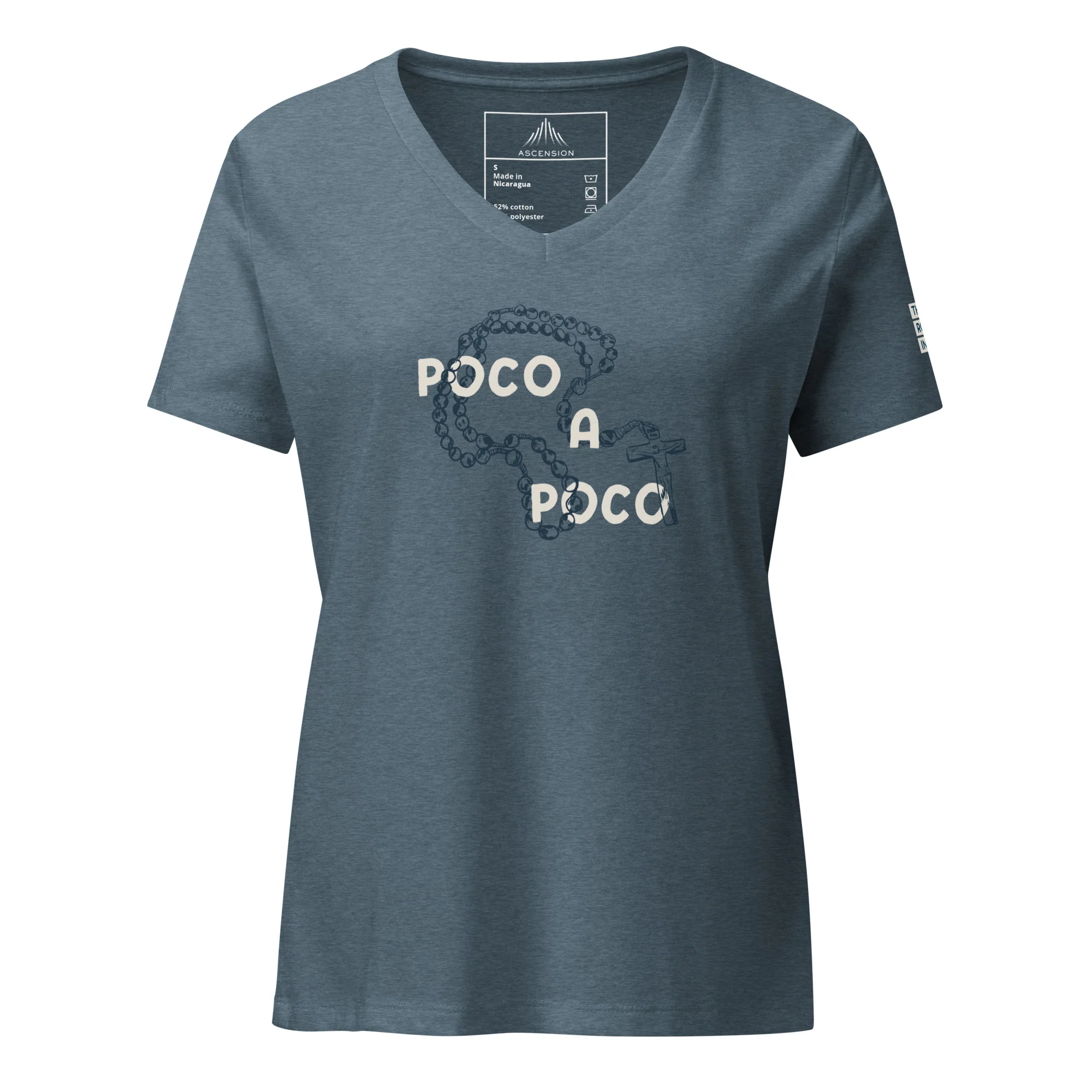 Poco a Poco V-Neck Women's Shirt - Image 4