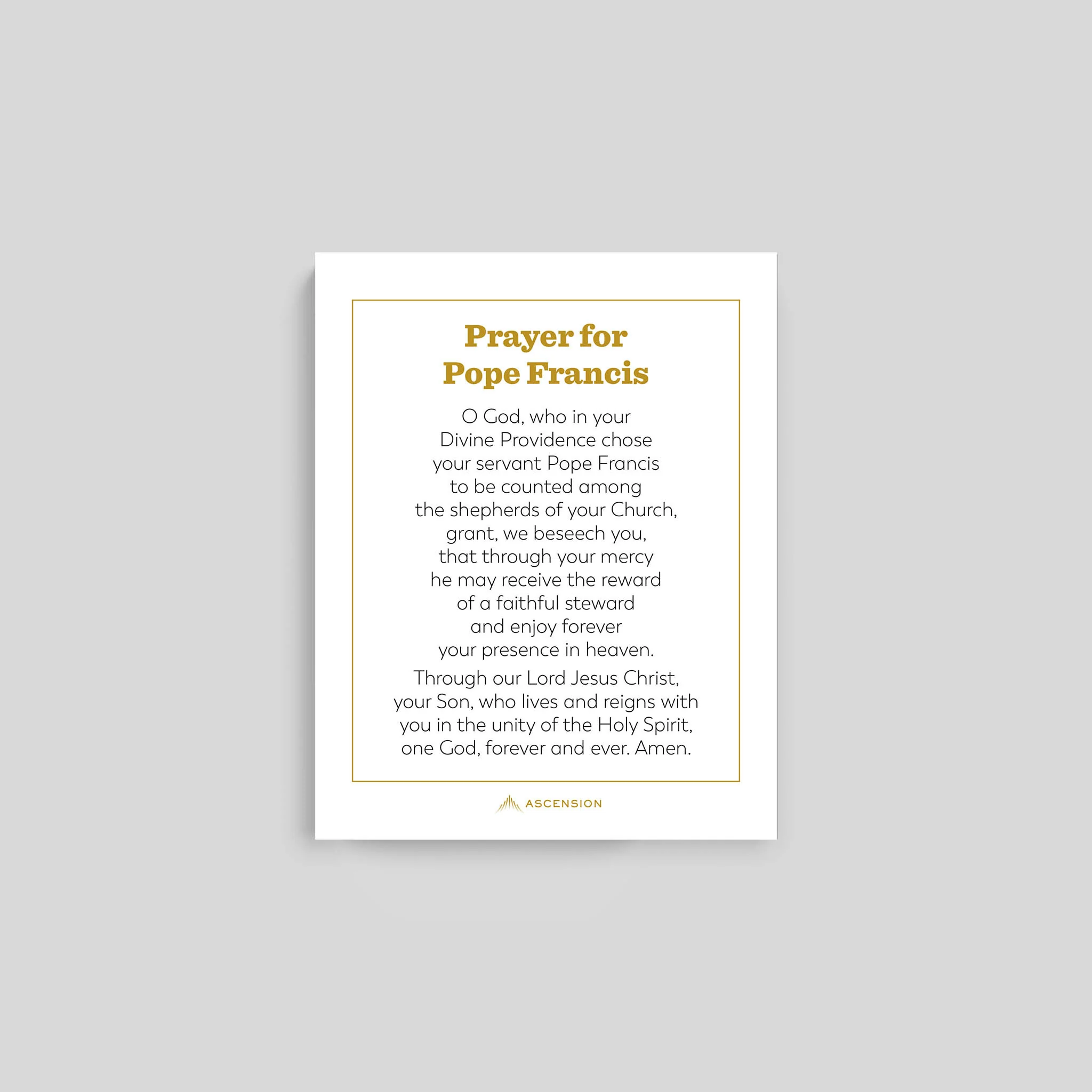 Pope Francis Prayer Cards - Image 3