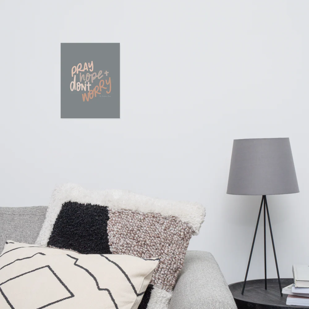 Pray, Hope and Don't Worry Art Prints: Zelie & Lou - Image 4