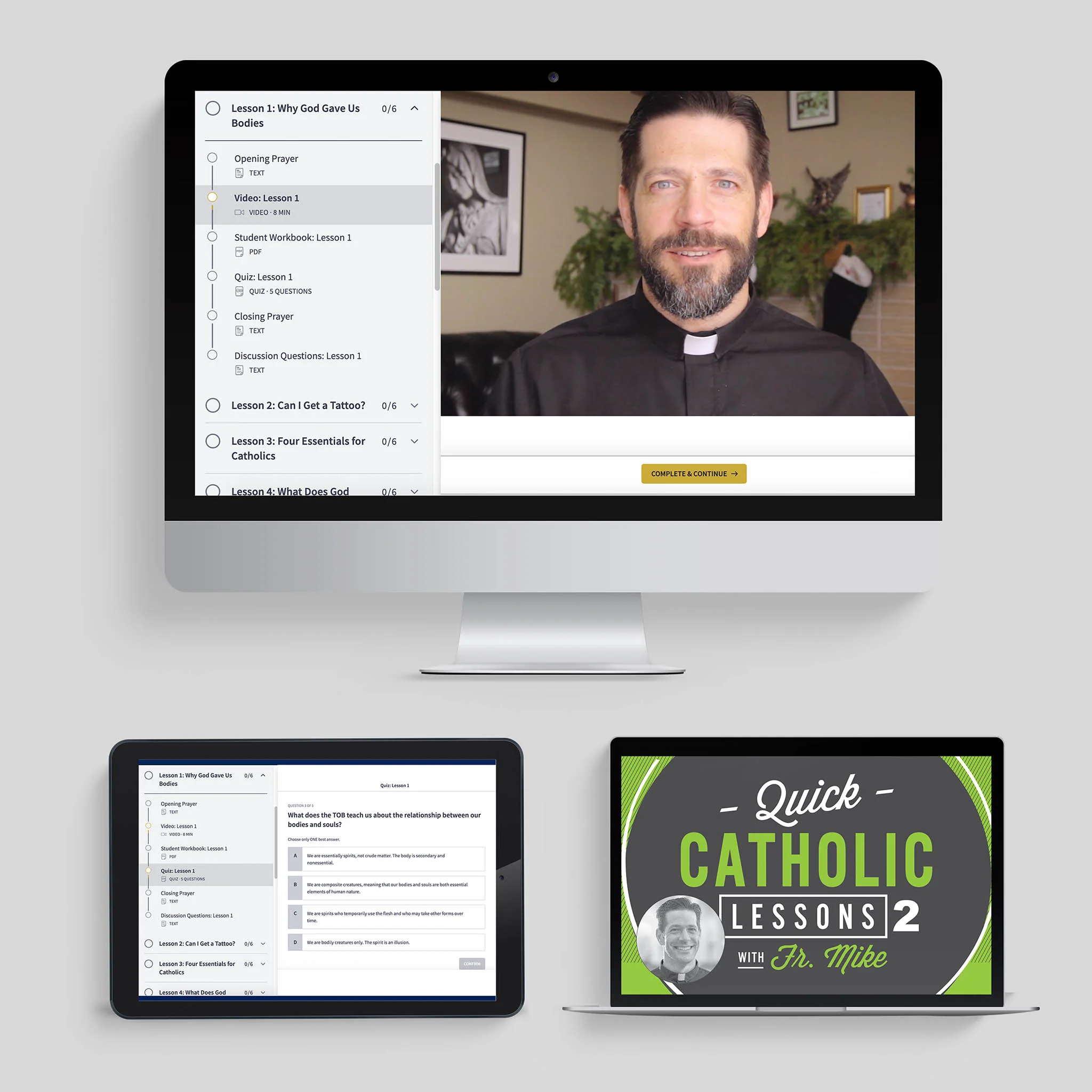 Quick Catholic Lessons with Fr. Mike: Vol. 2, Online Access