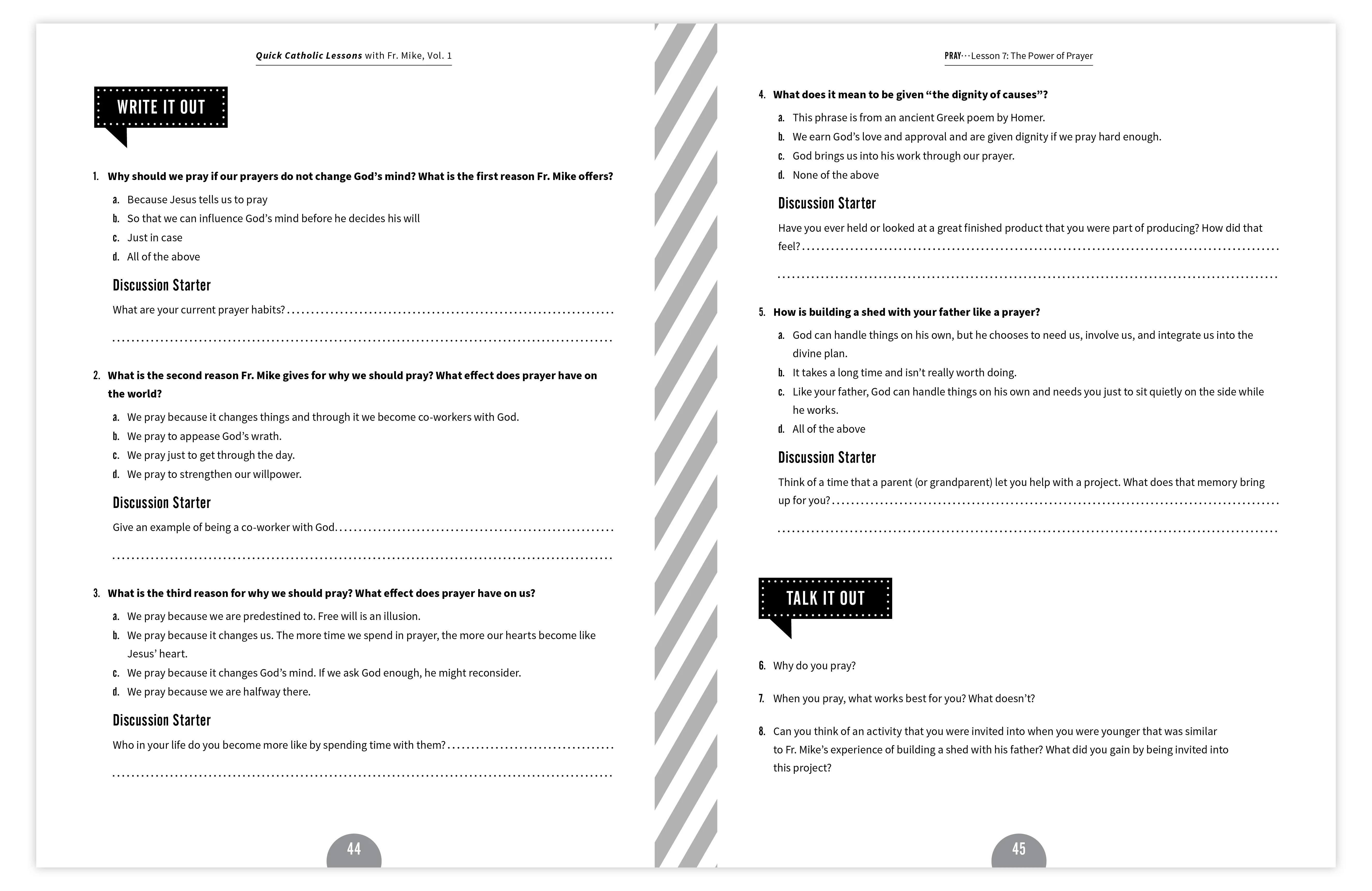 Quick Catholic Lessons with Fr. Mike: Vol. 1, Workbook Set with Digital Access - Image 3