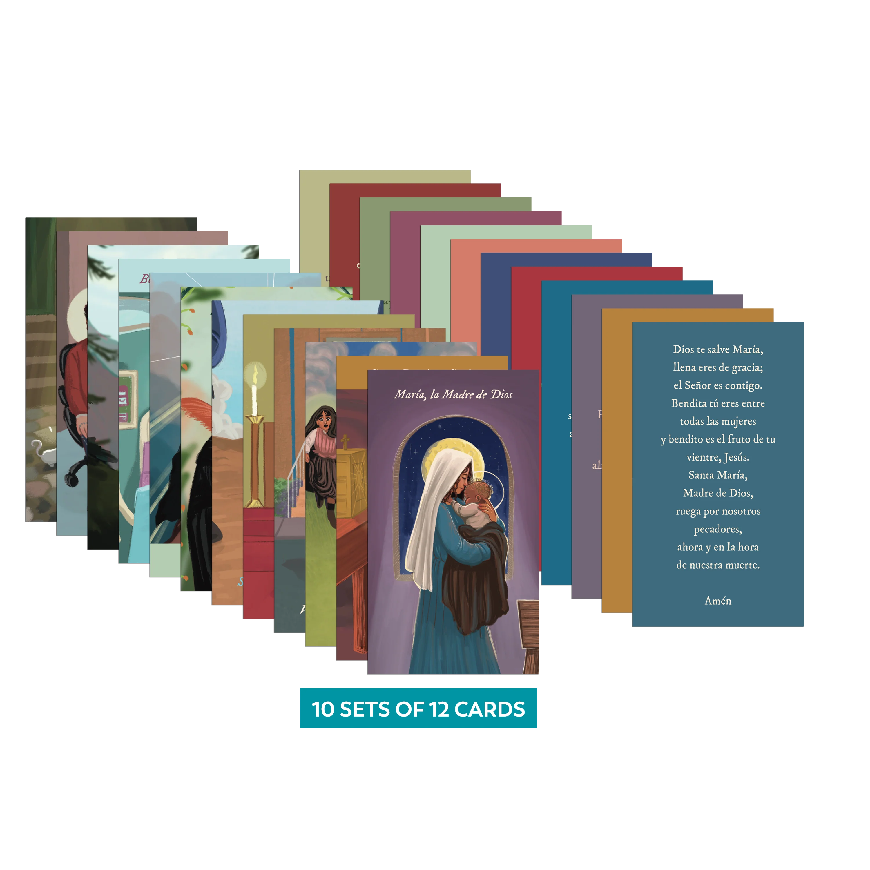 Received Saint Prayer Cards (10 Sets of 12 Cards) - Image 8