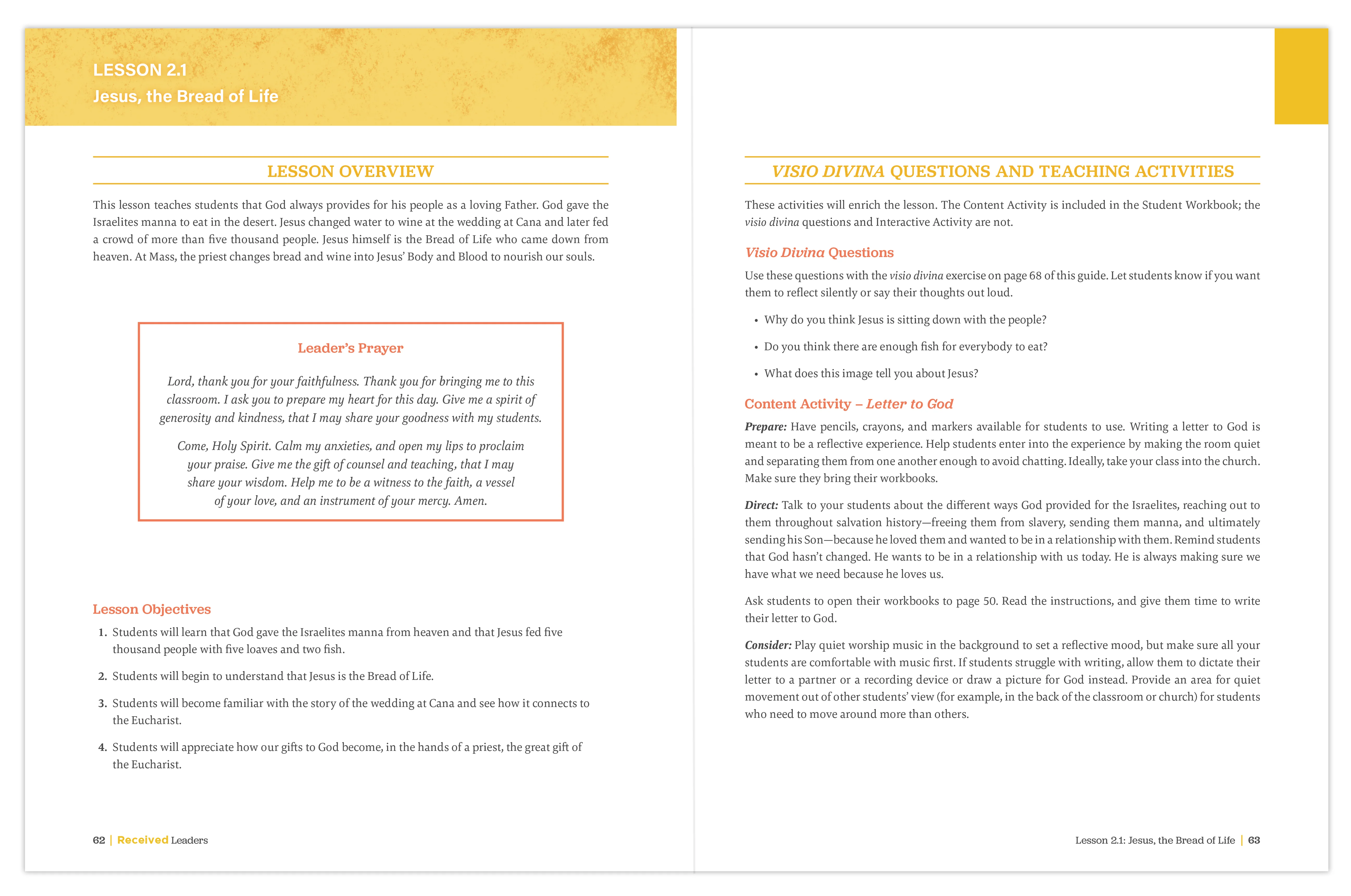 Received First Edition: Your Journey to First Communion Leader's Guide (Includes Online Leader's Access) - Image 11