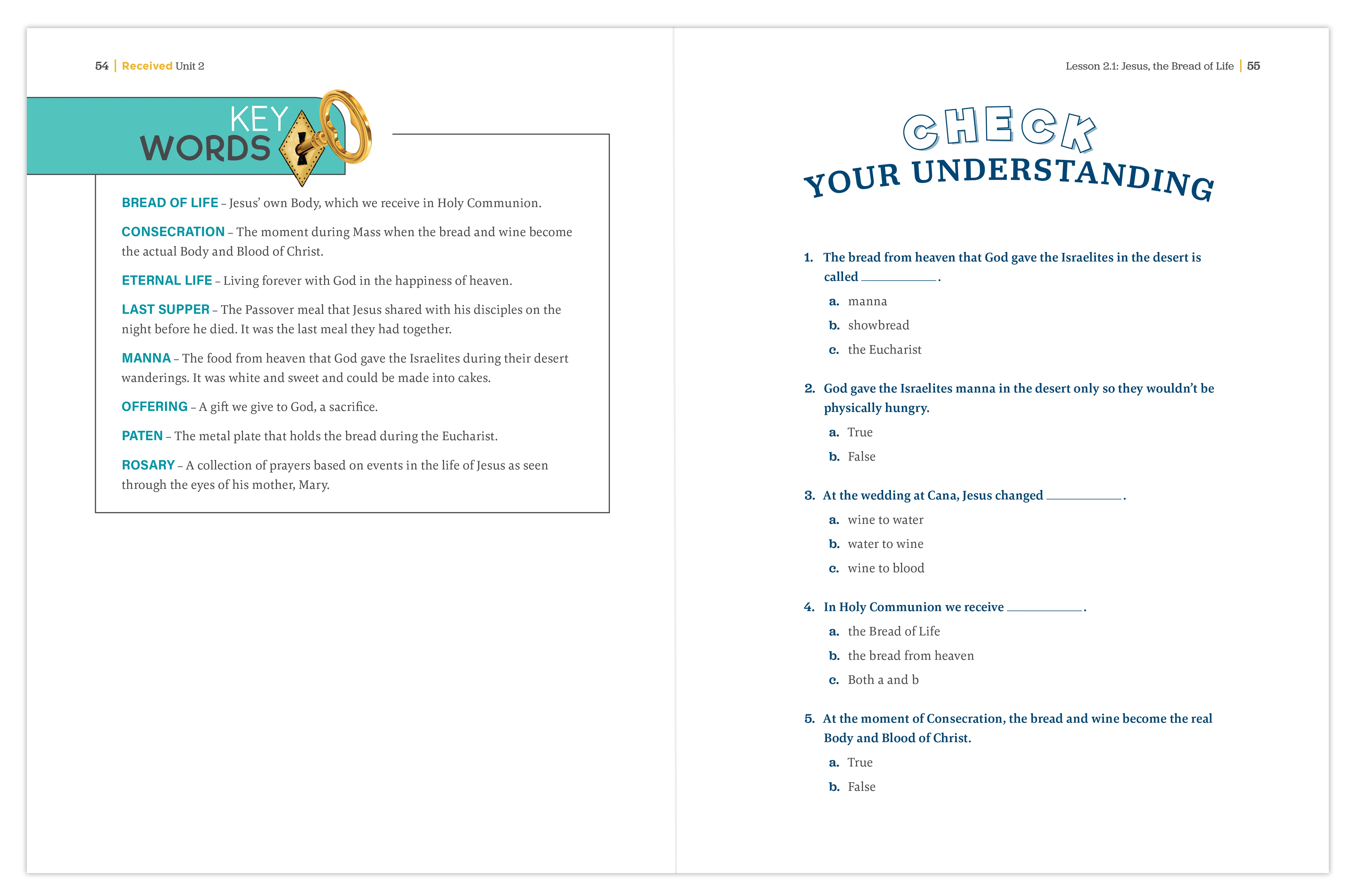 Received Second Edition: Your Journey to First Communion Student Workbook with Online Access - Image 6