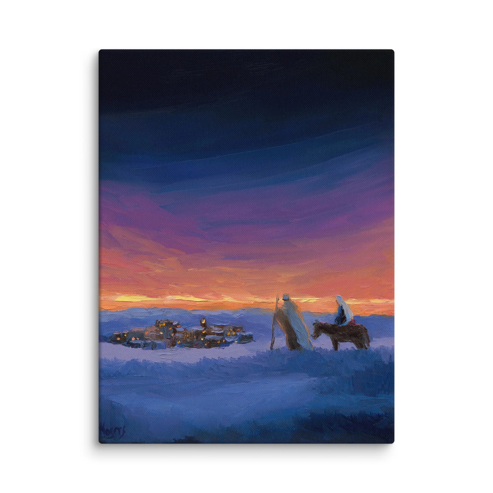 Rejoice! Fine Art Canvas Print: Approaching Bethlehem - Image 3