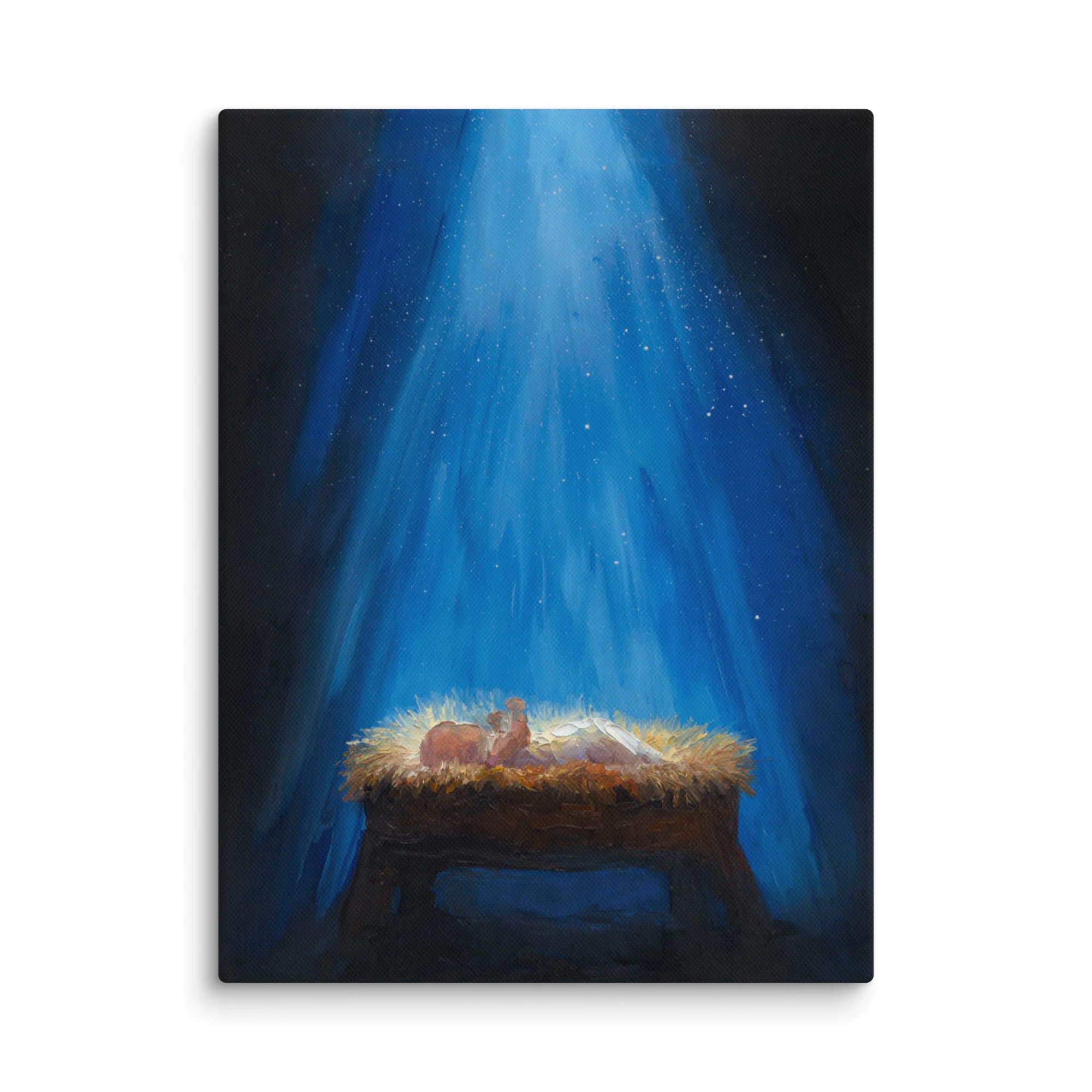 Rejoice! Fine Art Canvas Print: Away In A Manger - Image 3