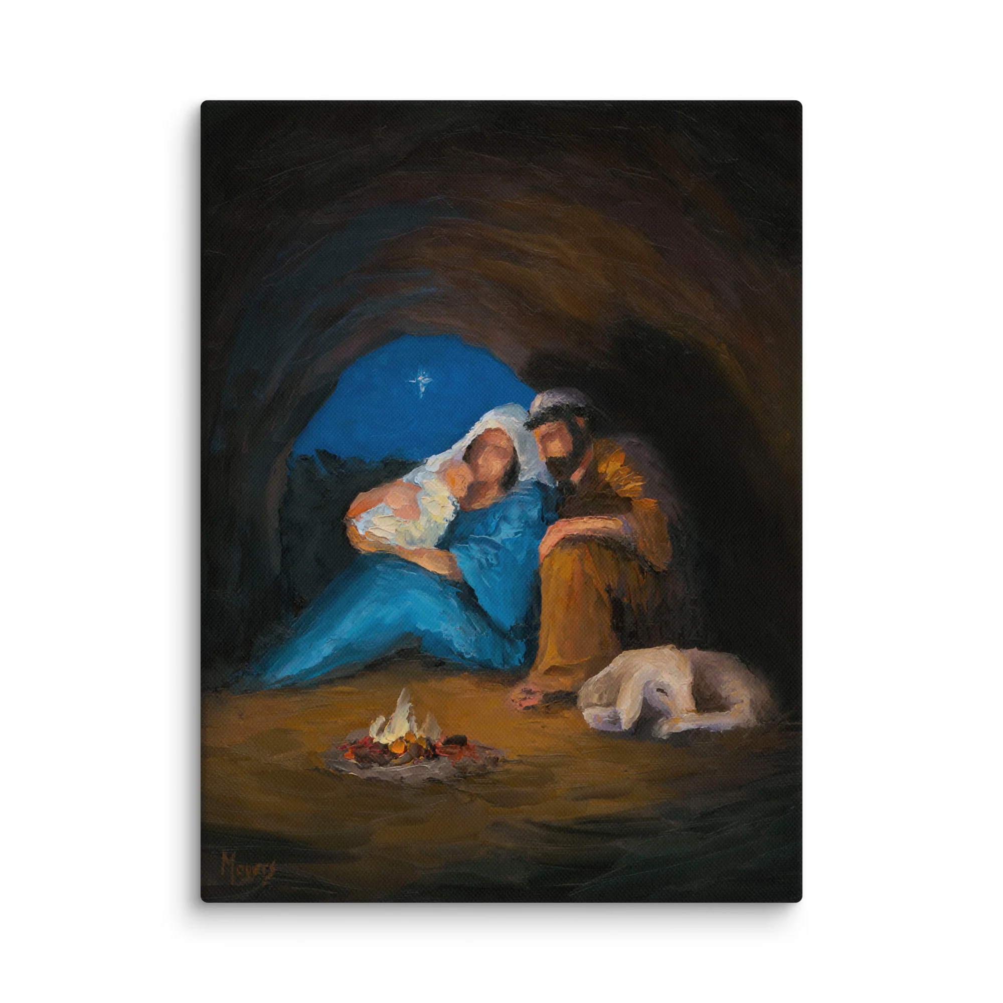 Rejoice! Fine Art Canvas Print: Silent Night, Holy Family - Image 3
