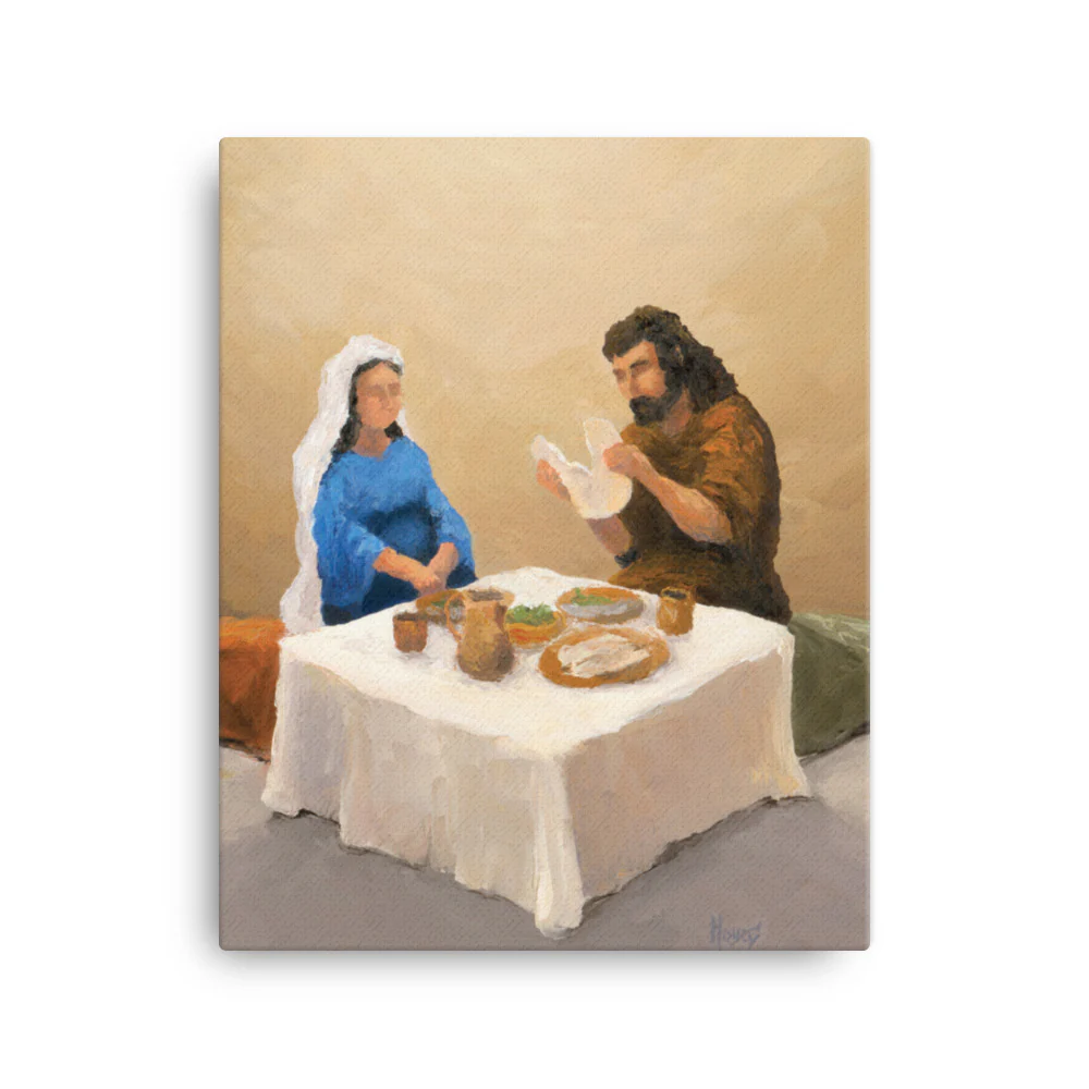 Rejoice! Fine Art Canvas Prints: Breaking Bread - Image 2
