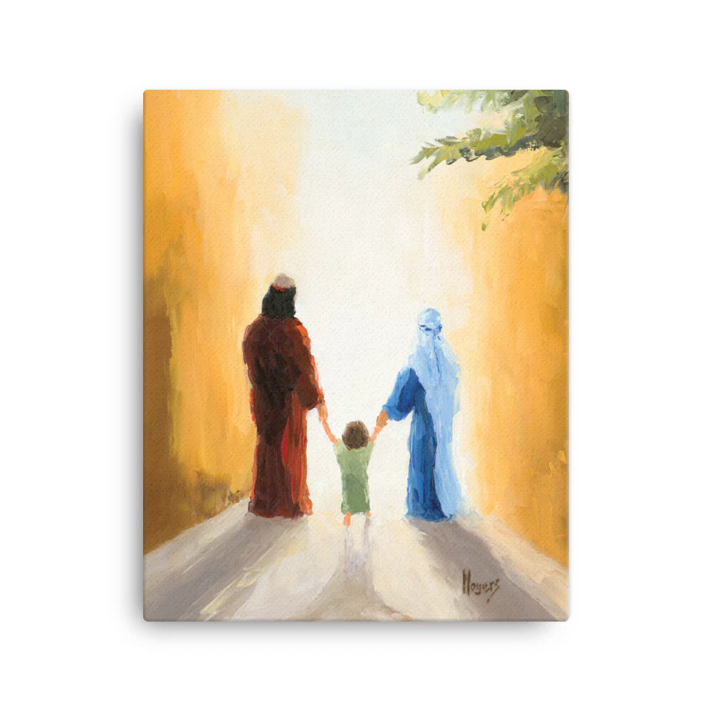 Rejoice! Fine Art Canvas Prints: Holy Family Walk - Image 2