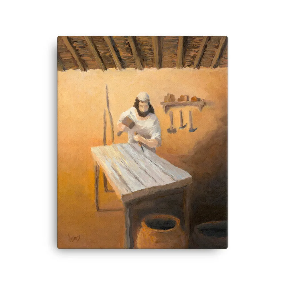Rejoice! Fine Art Canvas Prints: Joseph the Carpenter - Image 2
