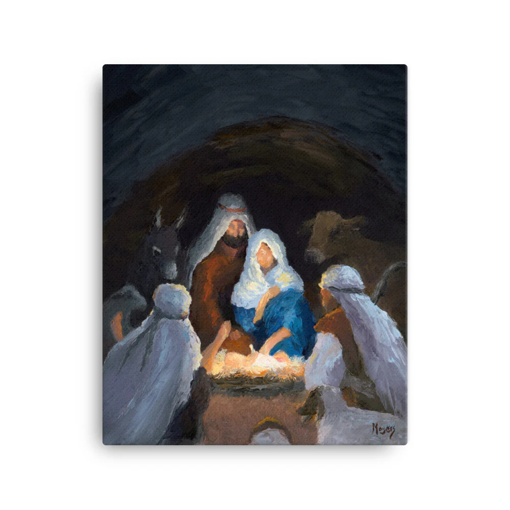 Rejoice! Fine Art Canvas Prints: Let Us Adore Him - Image 2