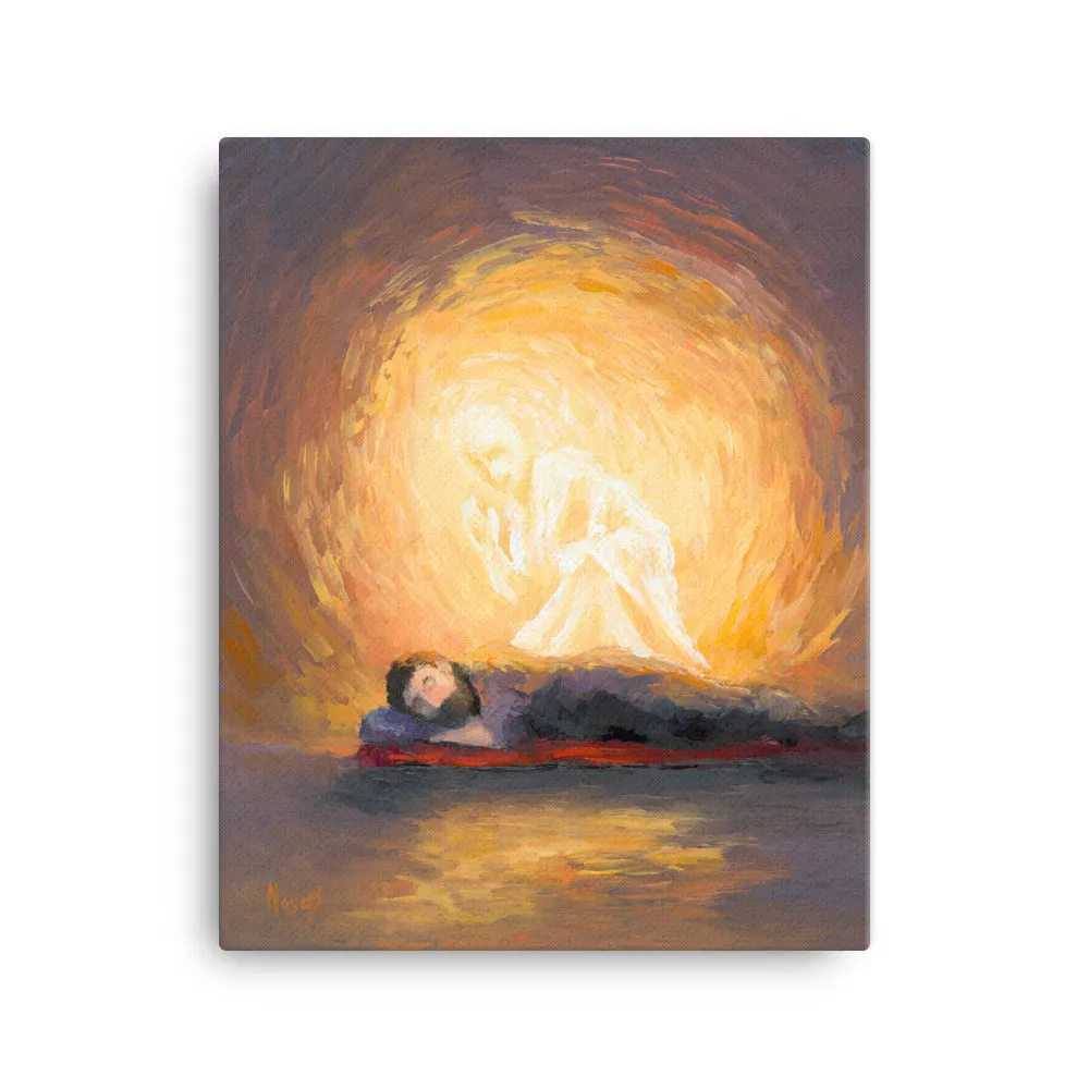 Rejoice! Fine Art Canvas Prints: The Angel Visits Joseph - Image 2