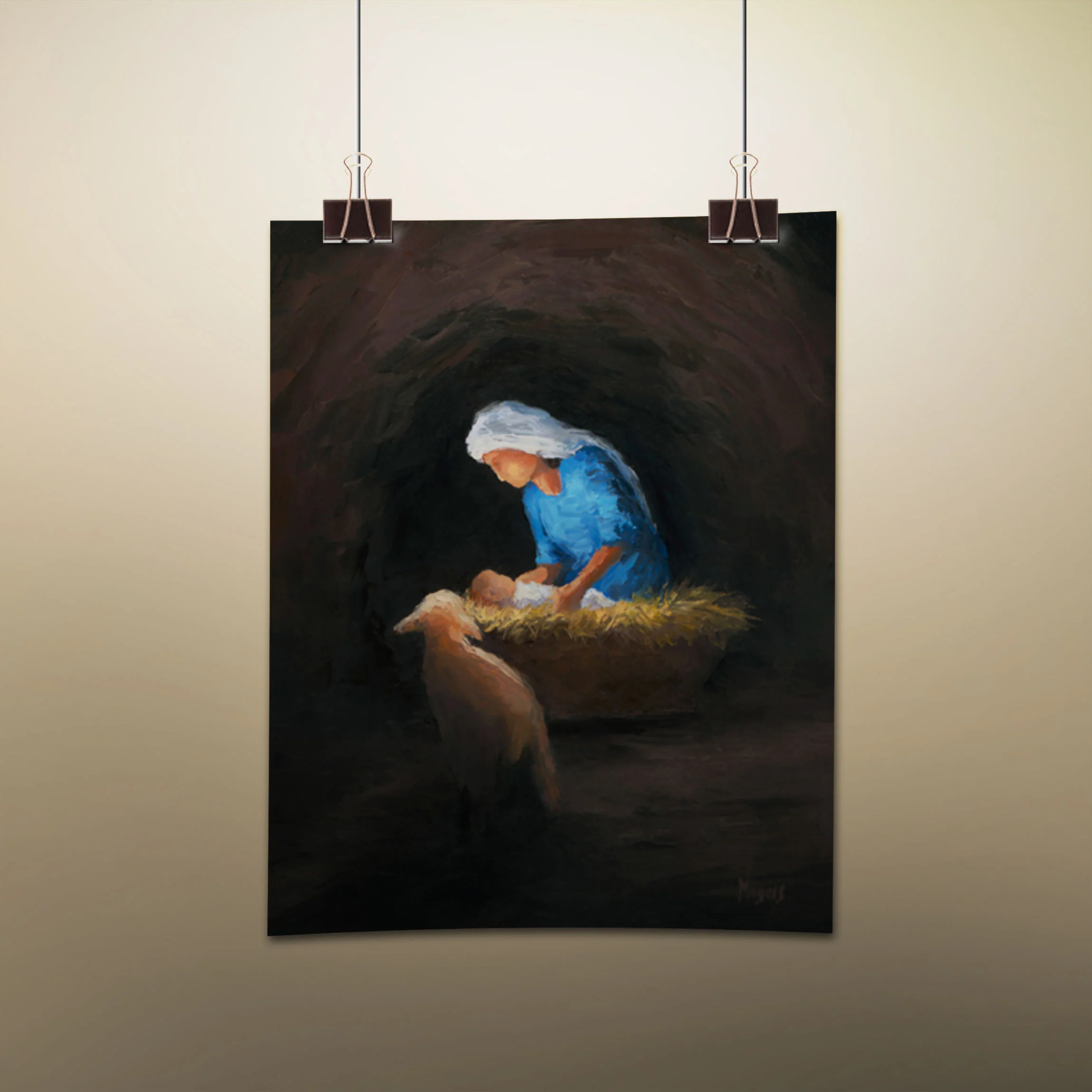 Rejoice! Fine Art Print: Entering the Manger