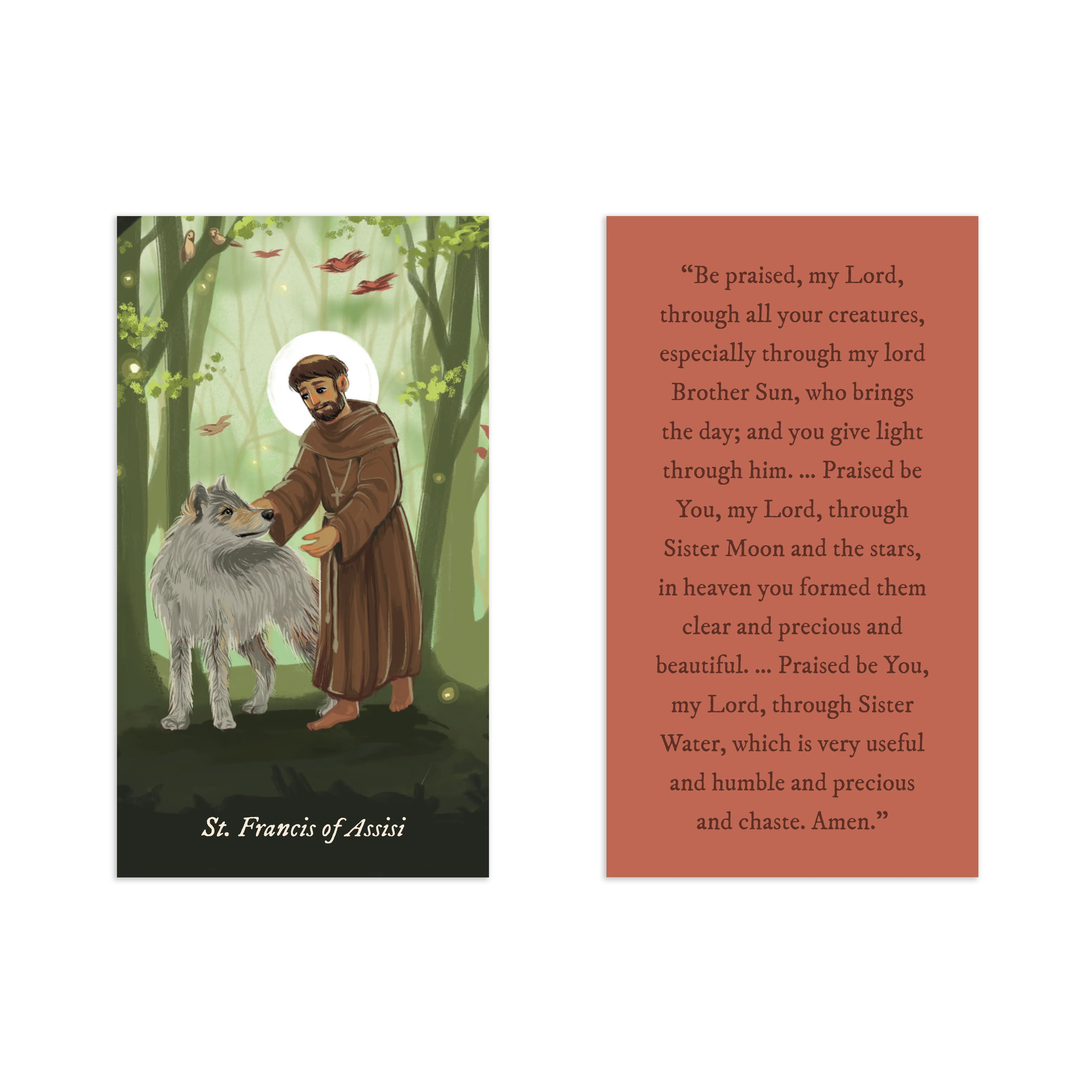 Renewed & Received Saint Prayer Cards, Complete Set (1 Set of 24 Cards) - Image 8