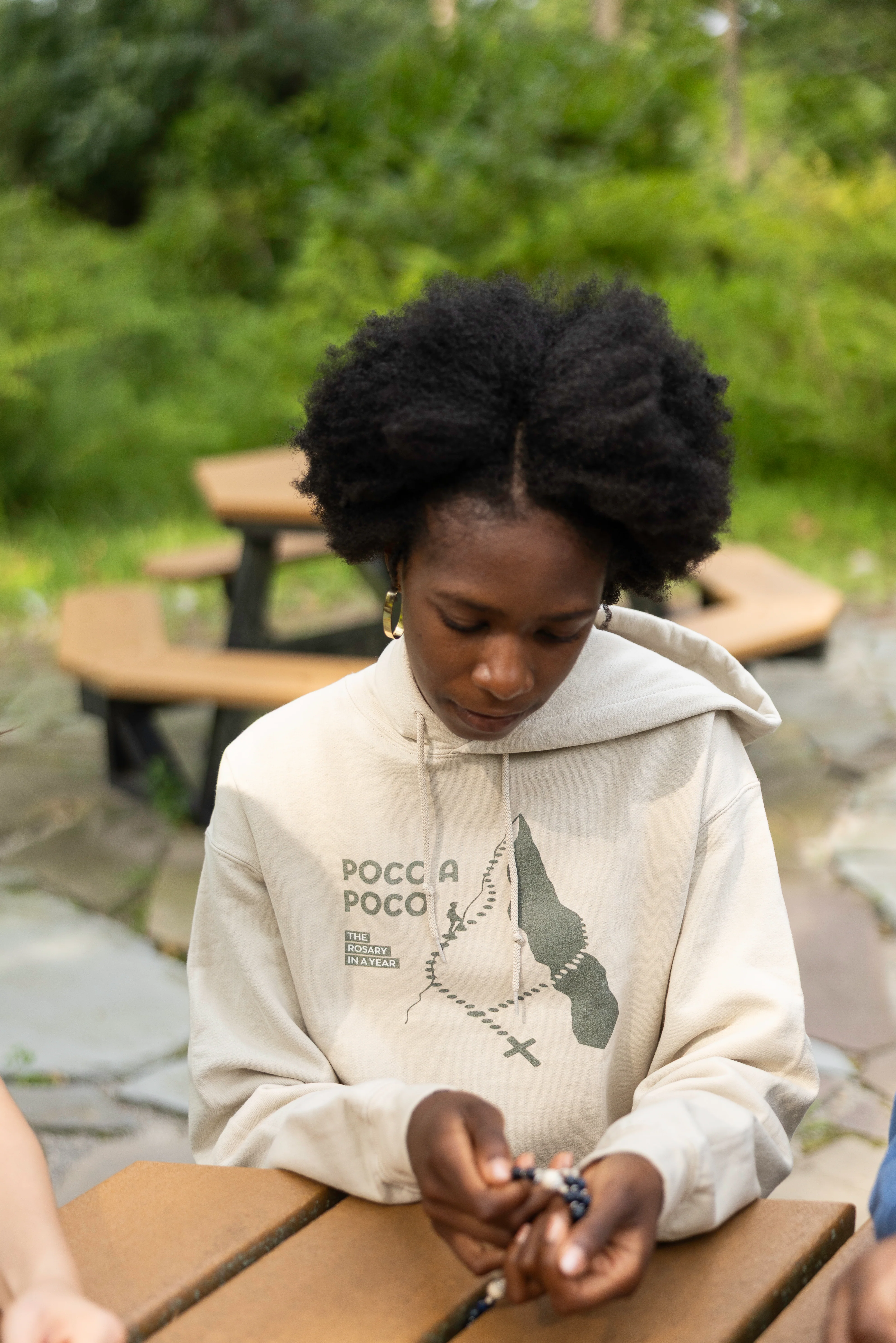 Rosary in a Year Poco a Poco Unisex Hoodie - Image 4