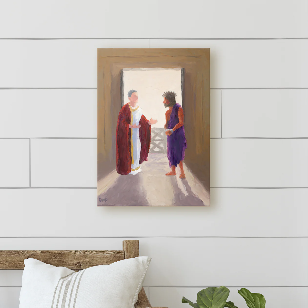 The Ascension Lenten Companion Fine Art Canvas Prints: Christ and Pilate - Image 2
