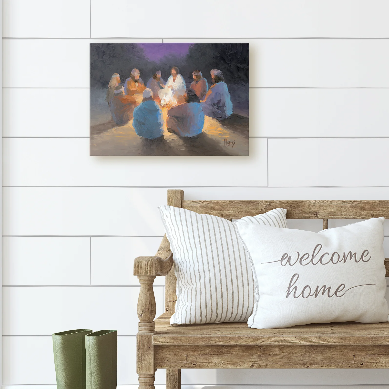 The Ascension Lenten Companion Fine Art Canvas Prints: Fireside - Image 2