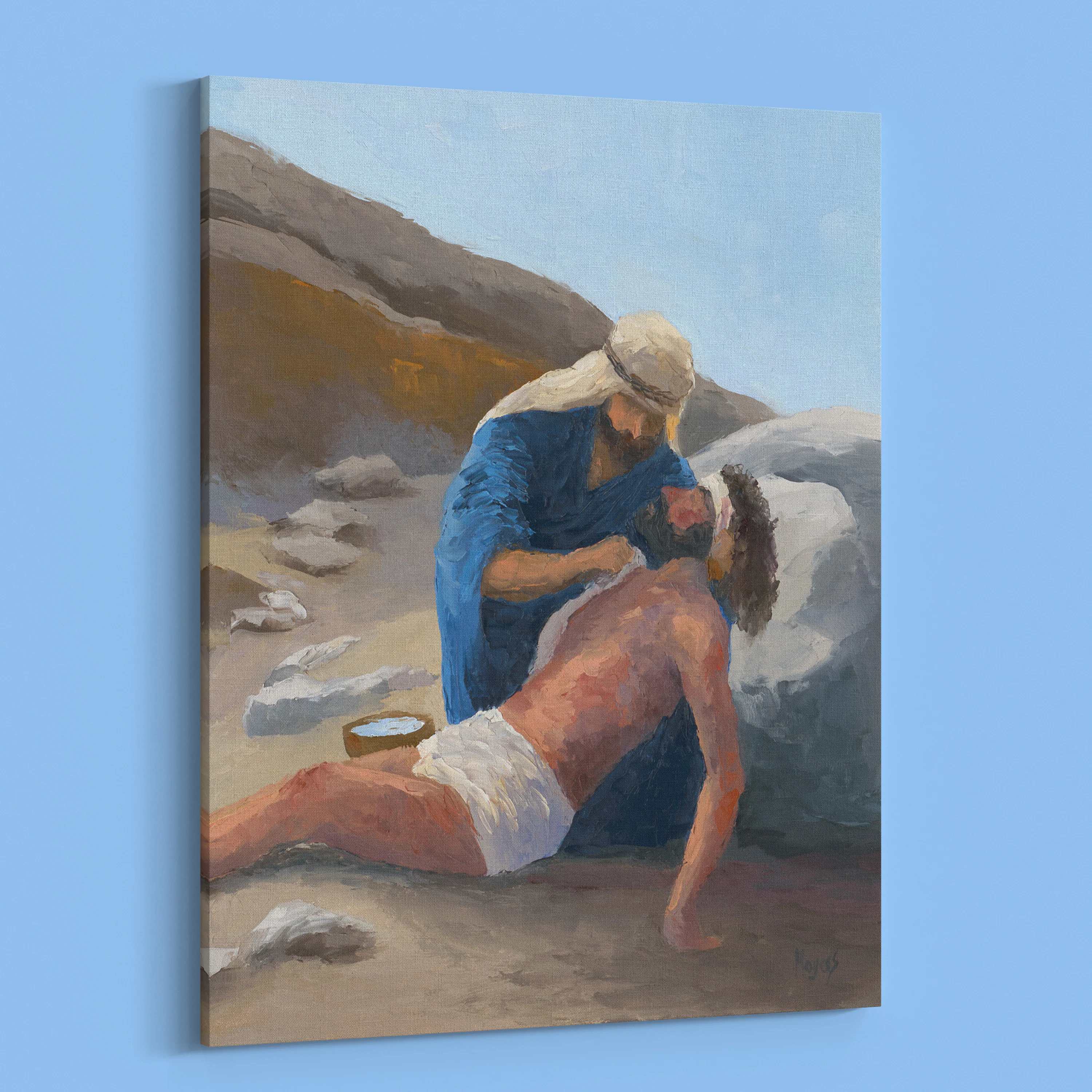 The Ascension Lenten Companion Fine Art Canvas Prints: Good Samaritan