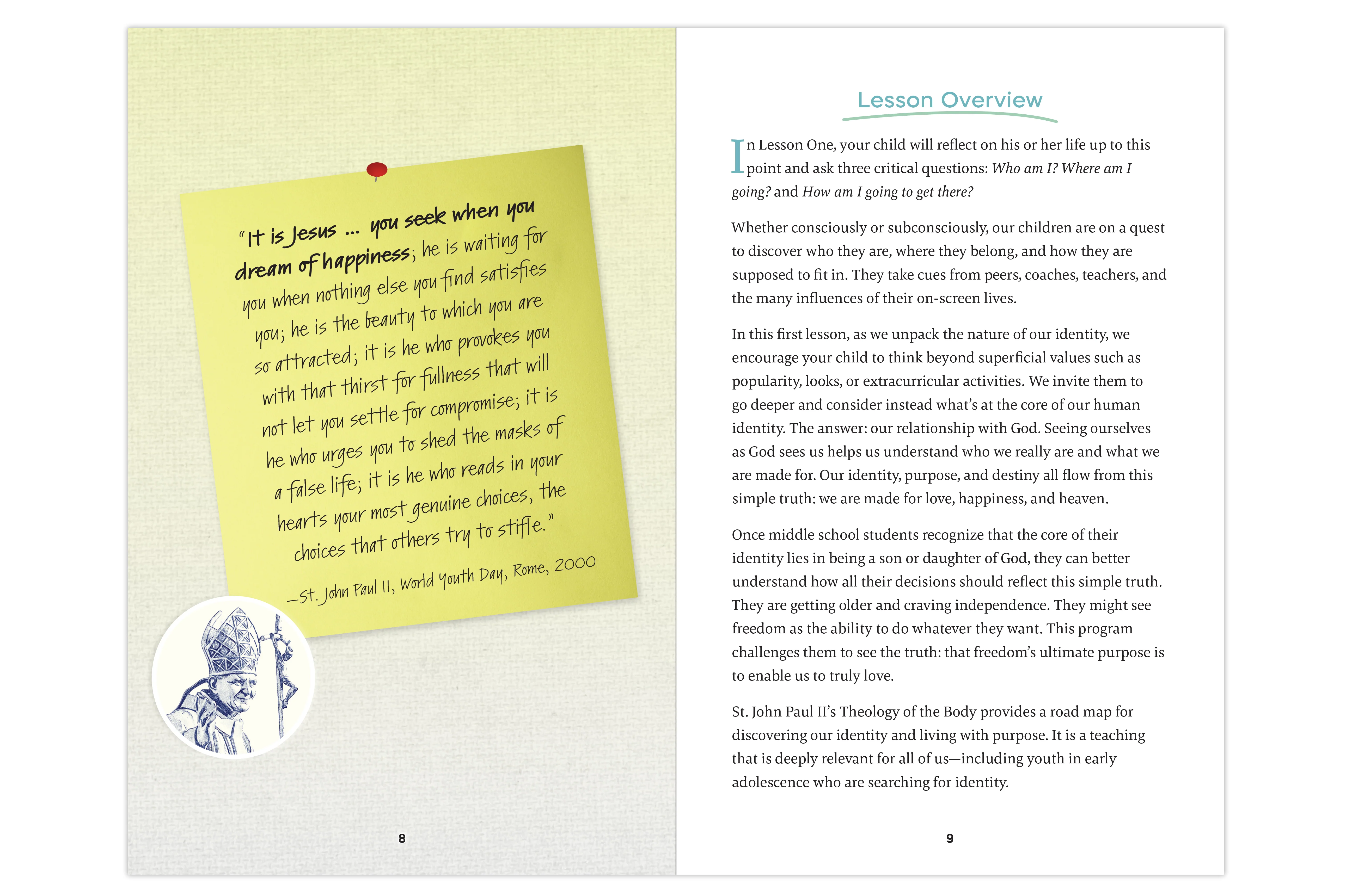 Envision: Theology of the Body for Middle School, Parent's Guide - Image 3